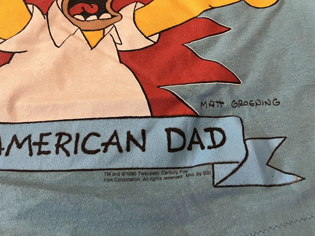 The Simpsons VTG Rare 1990 The Simpsons - Homer Dad 2-SIDED ‘Catch A Wave Size US L / EU 52-54 / 3 - 3 Thumbnail