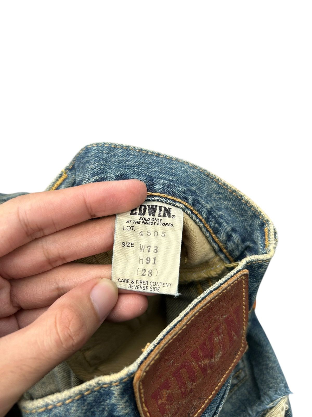 Japanese Brand × Kapital × Vintage Rusty Edwin Selvedge Distressed Denim Jeans Size US 27 - 14 Thumbnail