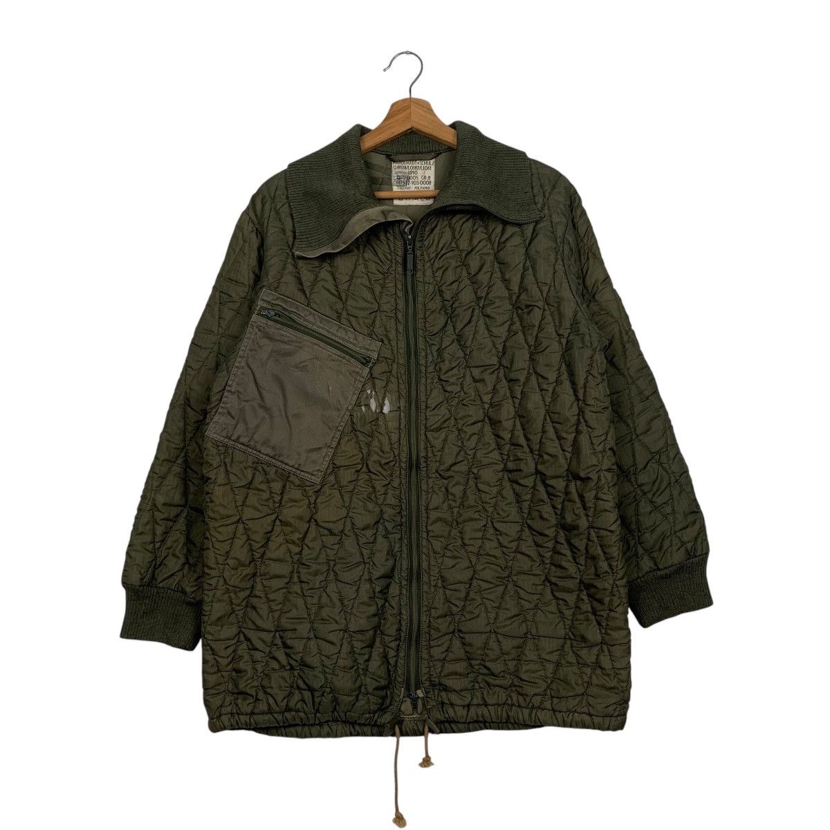 Vintage Vintage Military Opti Zipper Quilted Jacket Size US M / EU 48-50 / 2 - 1 Thumbnail