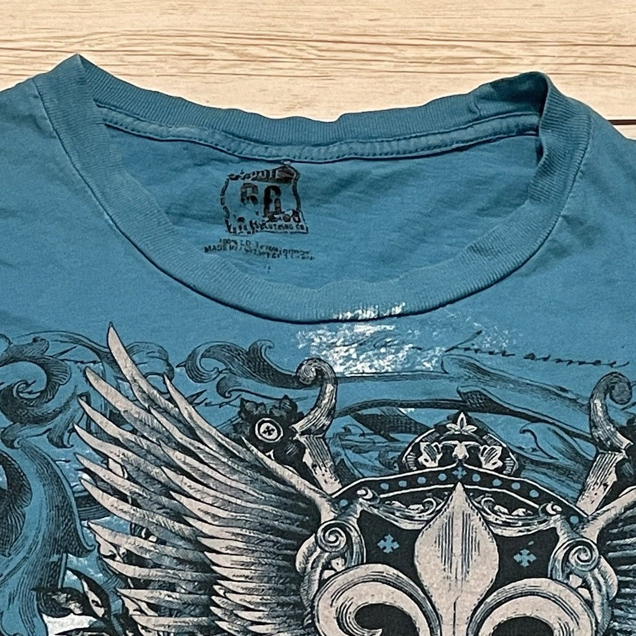 Affliction × Southpole × Tapout Rare Wings Cross Tee Y2K Affliction Style Size US XL / EU 56 / 4 - 3 Thumbnail