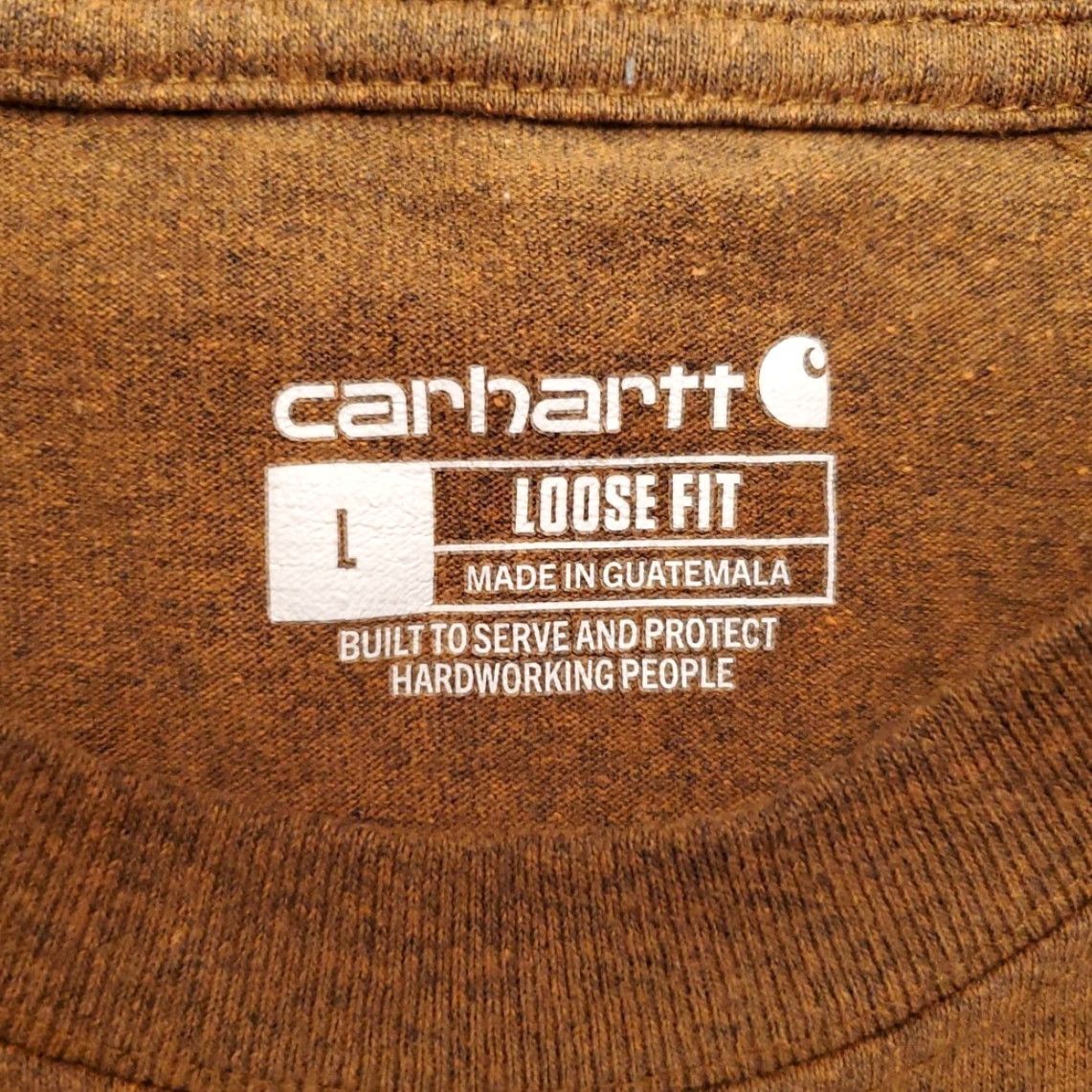Carhartt Carhartt Shirt Mens Large Brown Loose Fit Short Sleeve Crewneck Pocket Work TEE Size US L / EU 52-54 / 3 - 4 Thumbnail