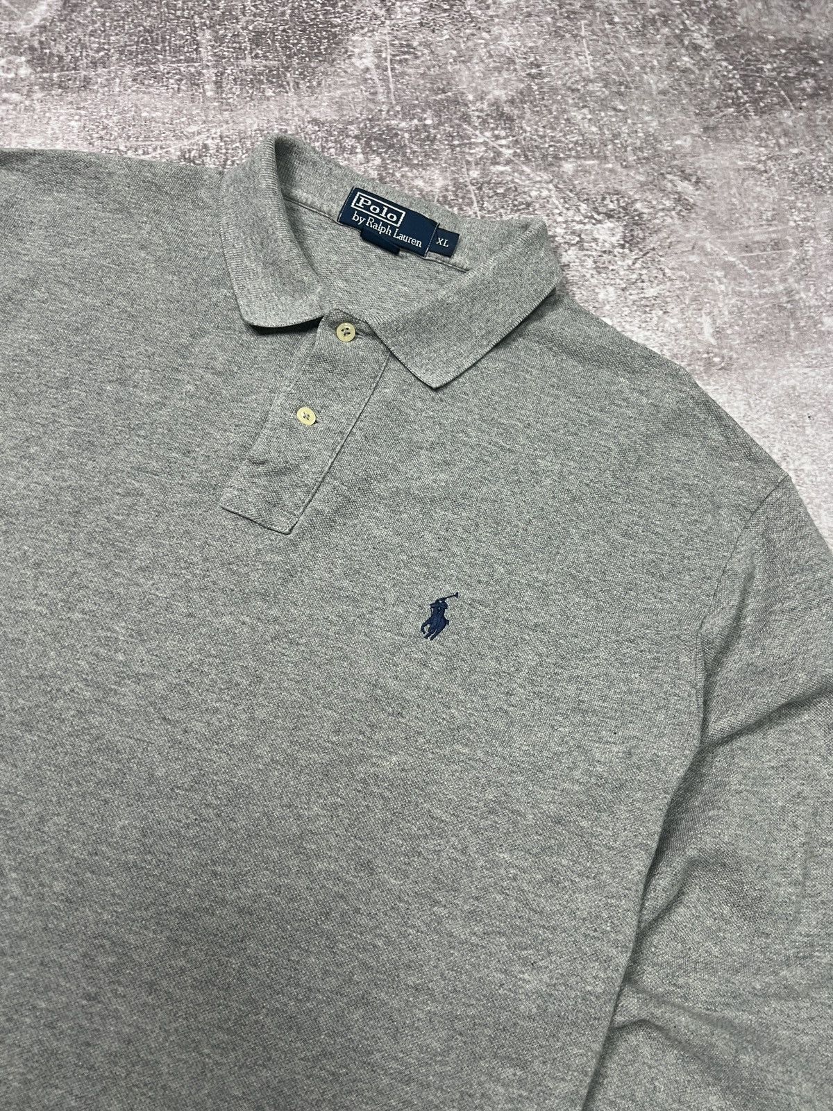 Polo Ralph Lauren Vintage Polo Ralph Lauren Rugby Shirt Gray Longsleeve Size US XL / EU 56 / 4 - 3 Thumbnail