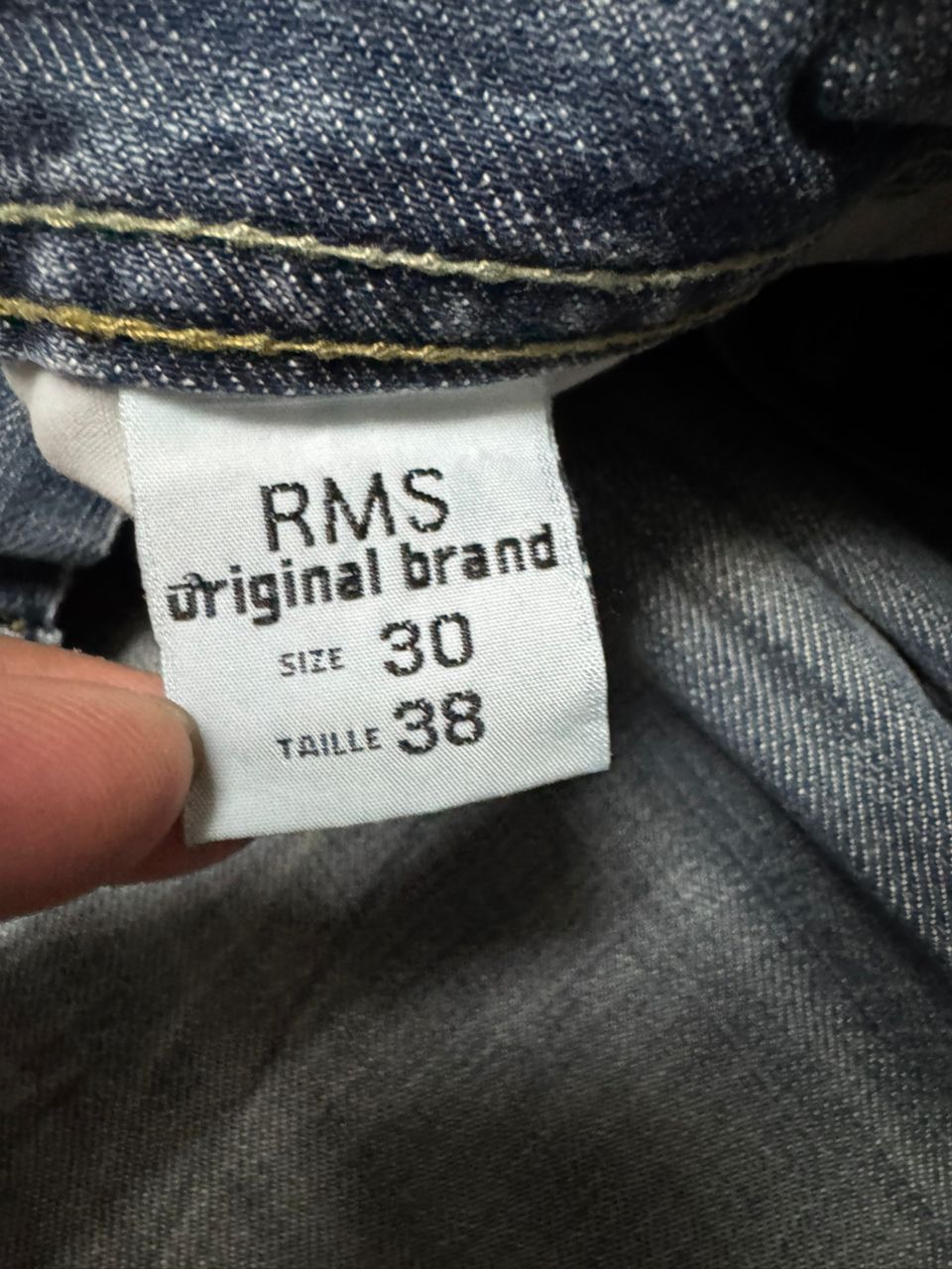 Japanese Brand SICK Japanese RMS Thrashed Faded Distressed Straight Jean Size US 31 - 12 Thumbnail