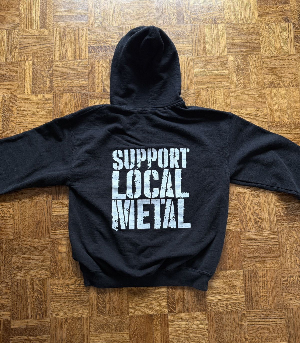 Vintage Ten Thousand Teeth Support Local Metal Band Hoodie Size US S / EU 44-46 / 1 - 2 Thumbnail