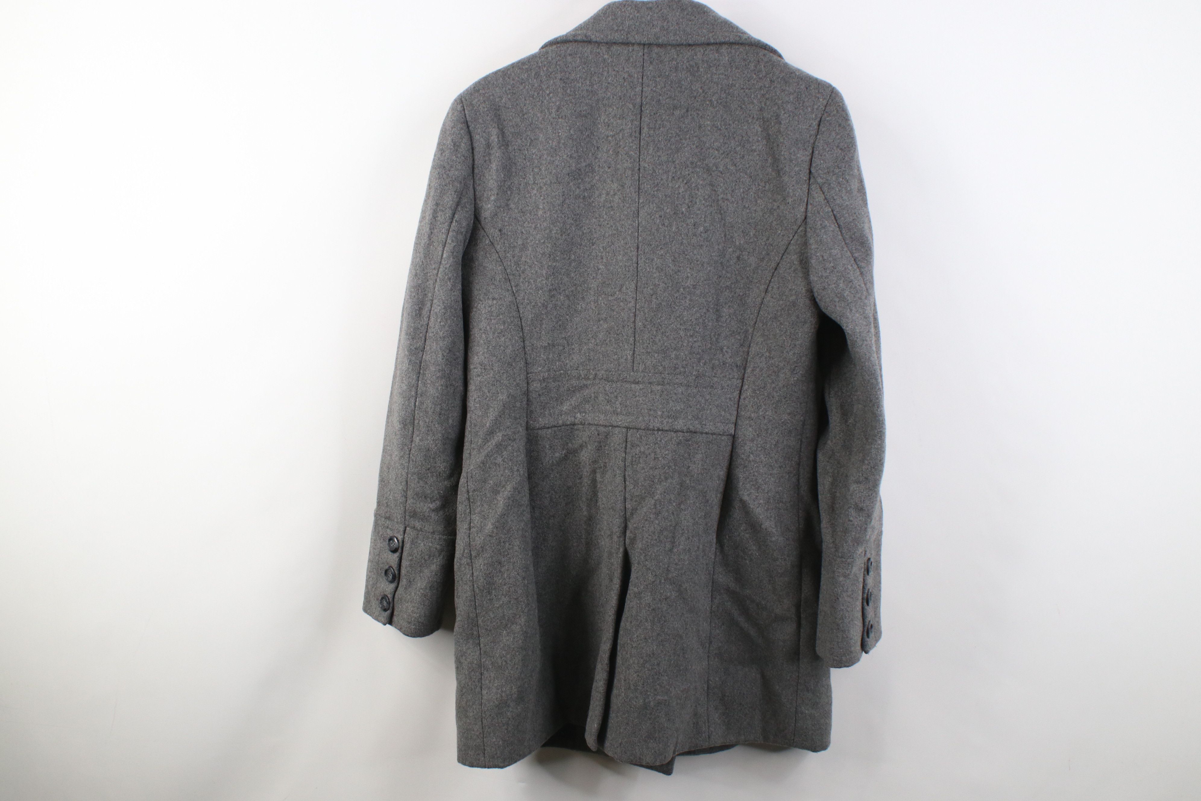 Express Vintage Y2K Express Wool Blend Double Breasted Coat Jacket Size M / US 6-8 / IT 42-44 - 11 Thumbnail