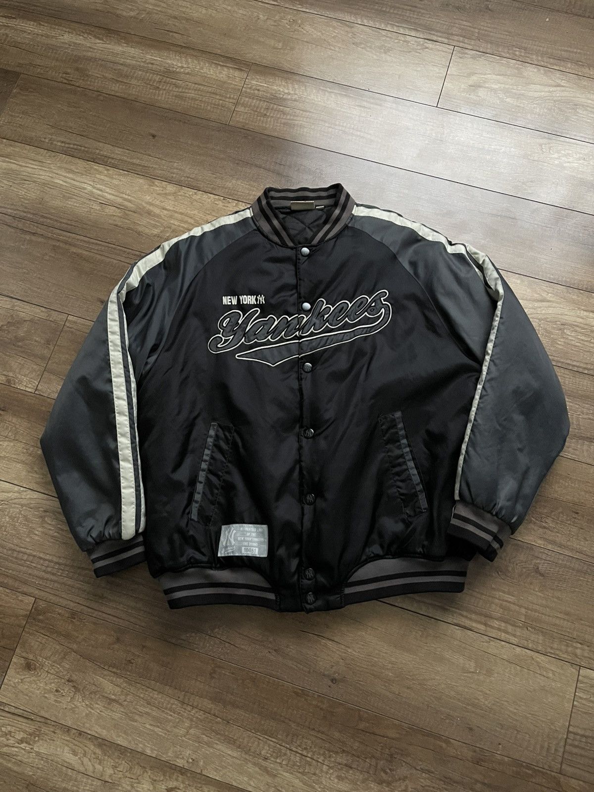 MLB New York NY Yankees Vintage MLB Bomber Jacket 90s Size US M / EU 48-50 / 2 - 2 Thumbnail