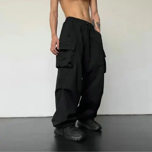 Jean Cargo Pants Multi-pocket With Elastic Size US 32 / EU 48 - 1 Thumbnail