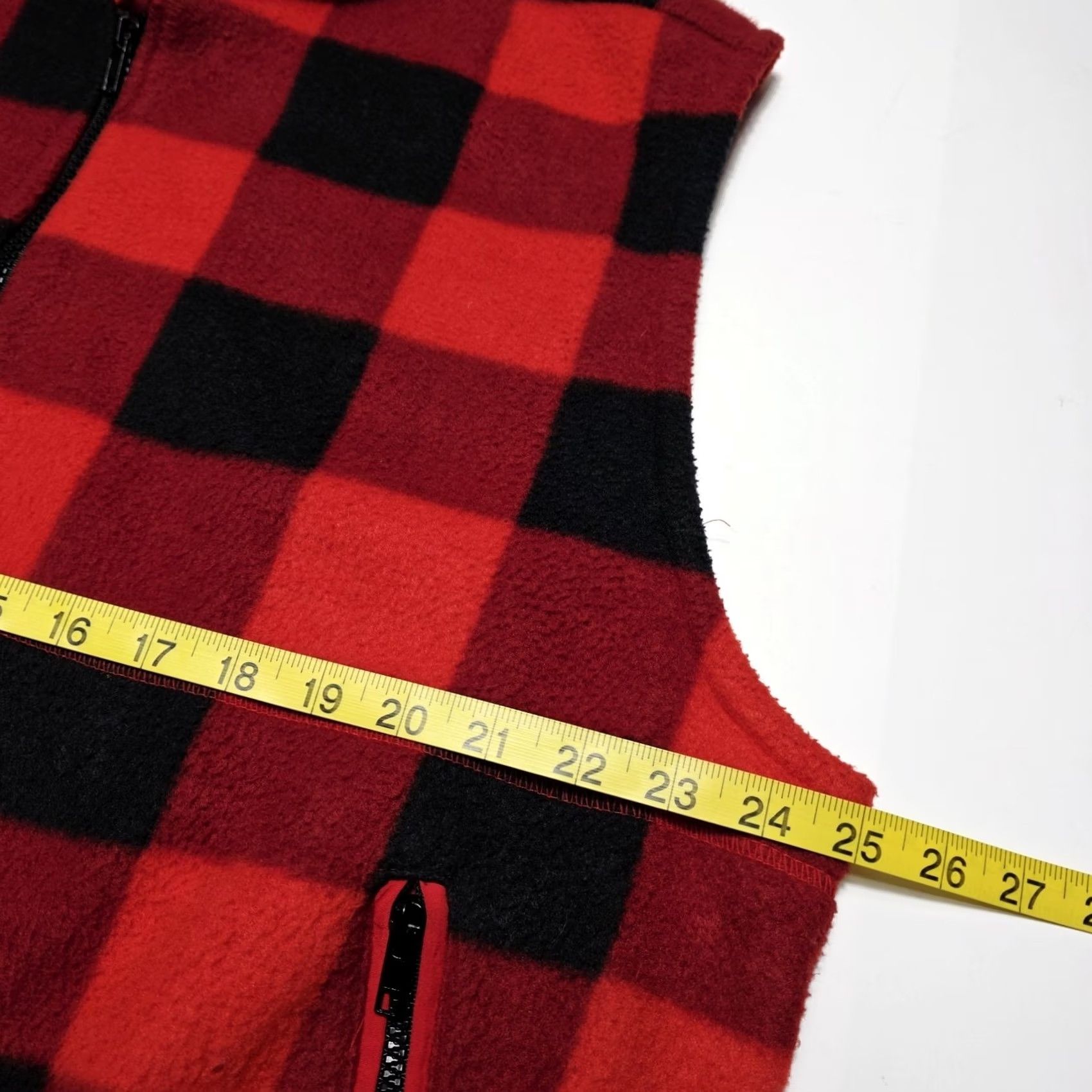 Vintage VINTAGE OutBrook Buffalo Plaid Fleece Vest Women's L Red Full Zipper Short Jacket/Coat? Size L / US 10 / IT 46 - 6 Thumbnail