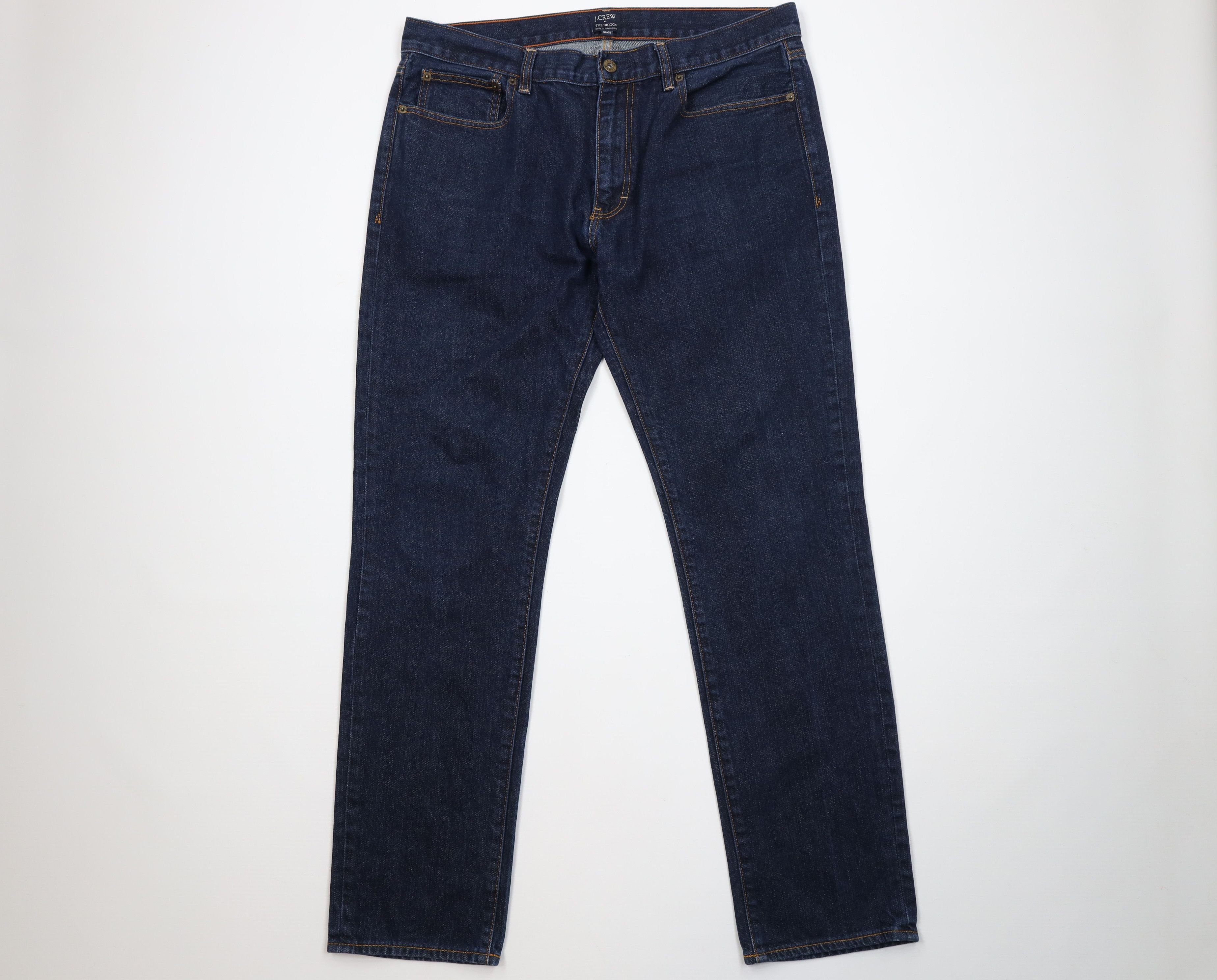 J.Crew J Crew Driggs Slim Fit Straight Leg Denim Jeans Indigo Blue Size US 35 - 1 Thumbnail
