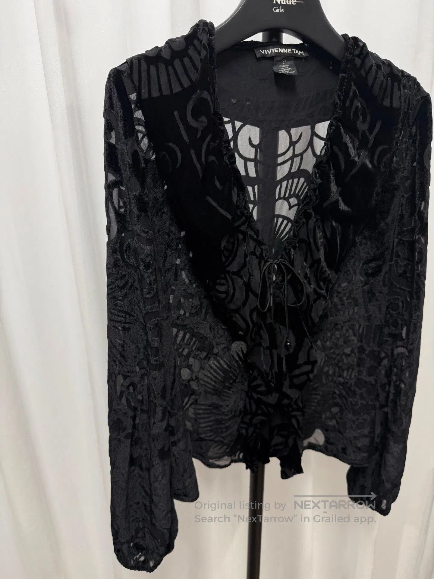 Vivienne Tam Vivienne Tam Black Lace Long. Size XL / US 12-14 / IT 48-50 - 2 Thumbnail