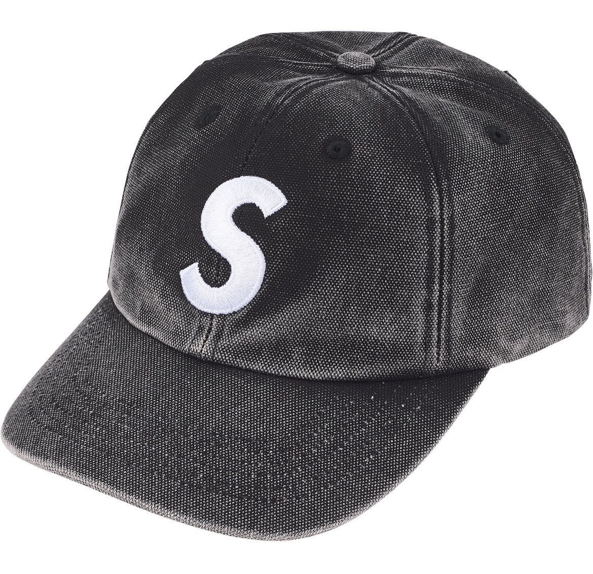 Supreme pigment S Logo 6−panel SS25 黒 Supreme Pigment Coated S Logo 6-Panel Hat SS25 | Grailed