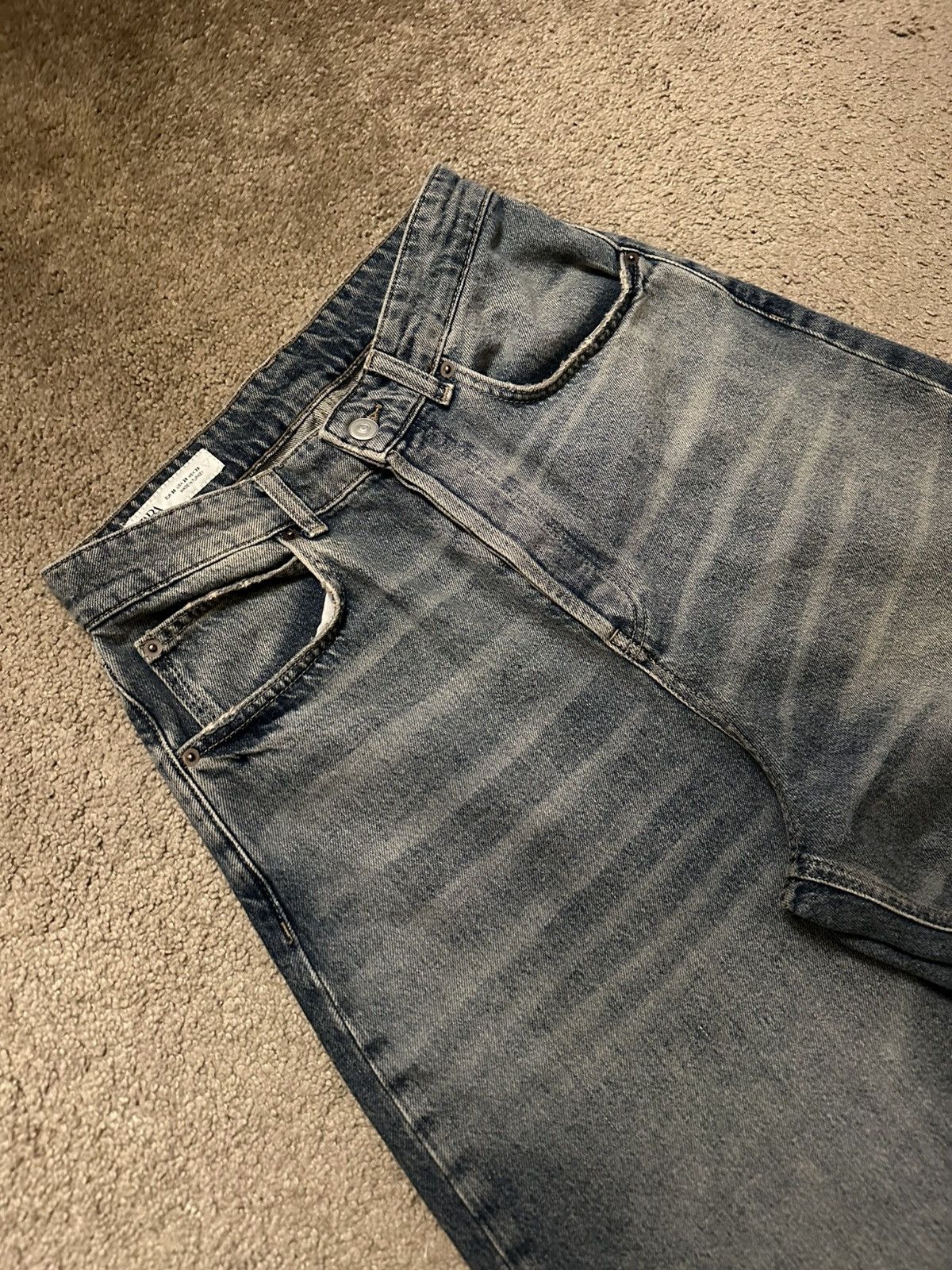 Zara Zara Men’s Extra Wide Leg High Waisted Jeans Long Legs 28 Size US 29 - 3 Thumbnail