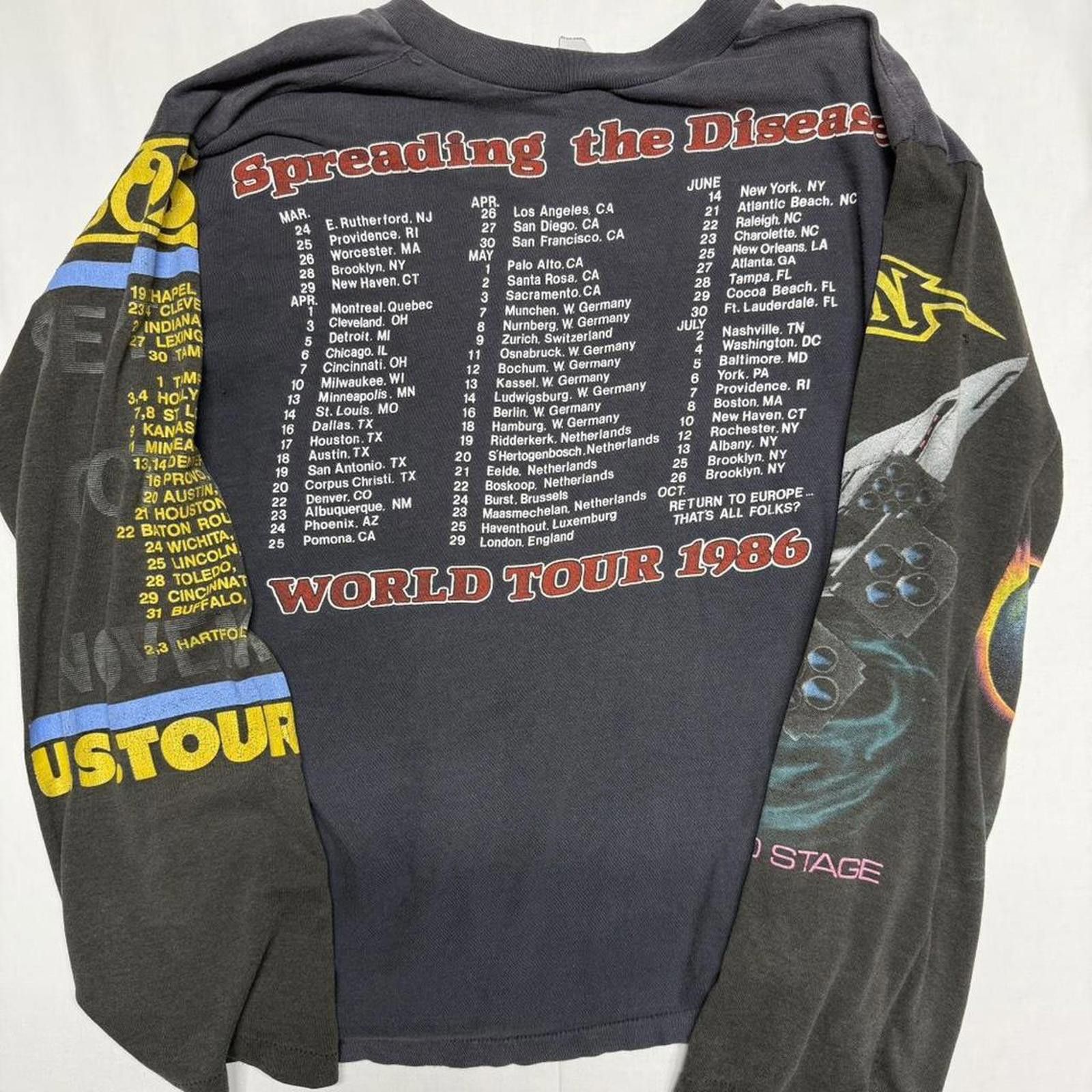 Other Anthrax / Boston duo single stitch band tee size M Size US S / EU 44-46 / 1 - 2 Thumbnail