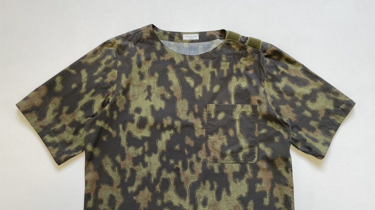 Dries Van Noten S/S 13 Camo Print Utility Top Size US M / EU 48-50 / 2 - 2 Thumbnail