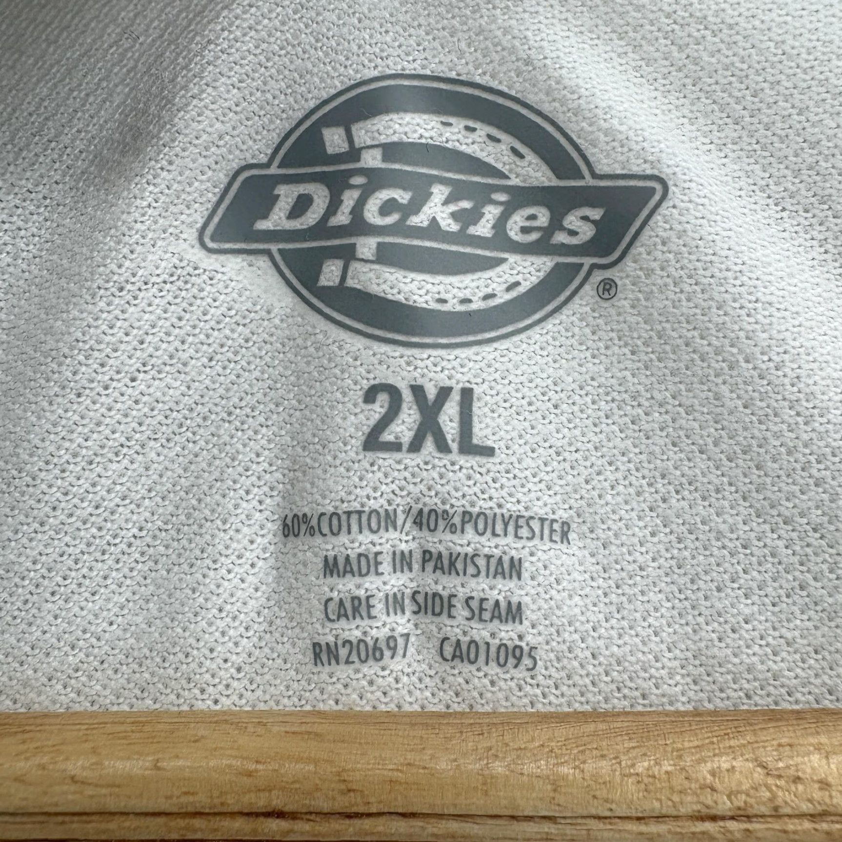 Dickies Dickies Polo Shirt Mens 2XL White Long Sleeve Pique Easy Care Work Uniform NWT Size US XXL / EU 58 / 5 - 4 Thumbnail