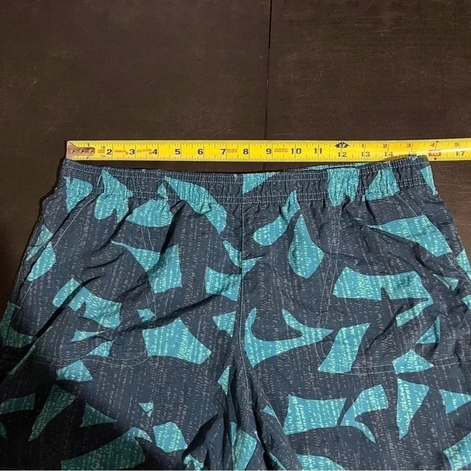 Columbia Columbia Women's Medium Blue Geometric Nylon Shorts Size 28" / US 6 / IT 42 - 6 Thumbnail