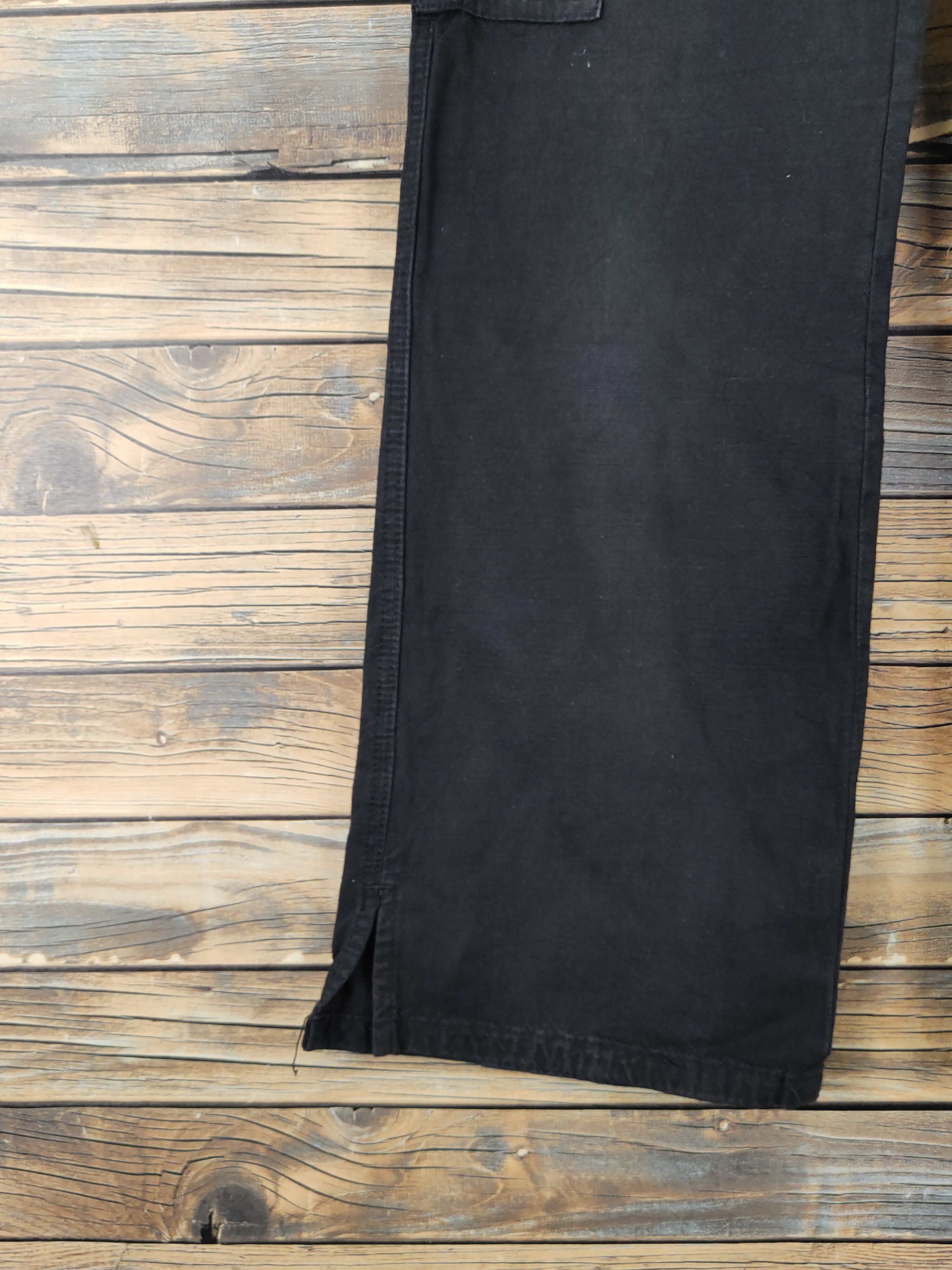 Japanese Brand DL Japanese Brand Black Multipocket Cargo Pants #769 Size US 27 - 4 Thumbnail
