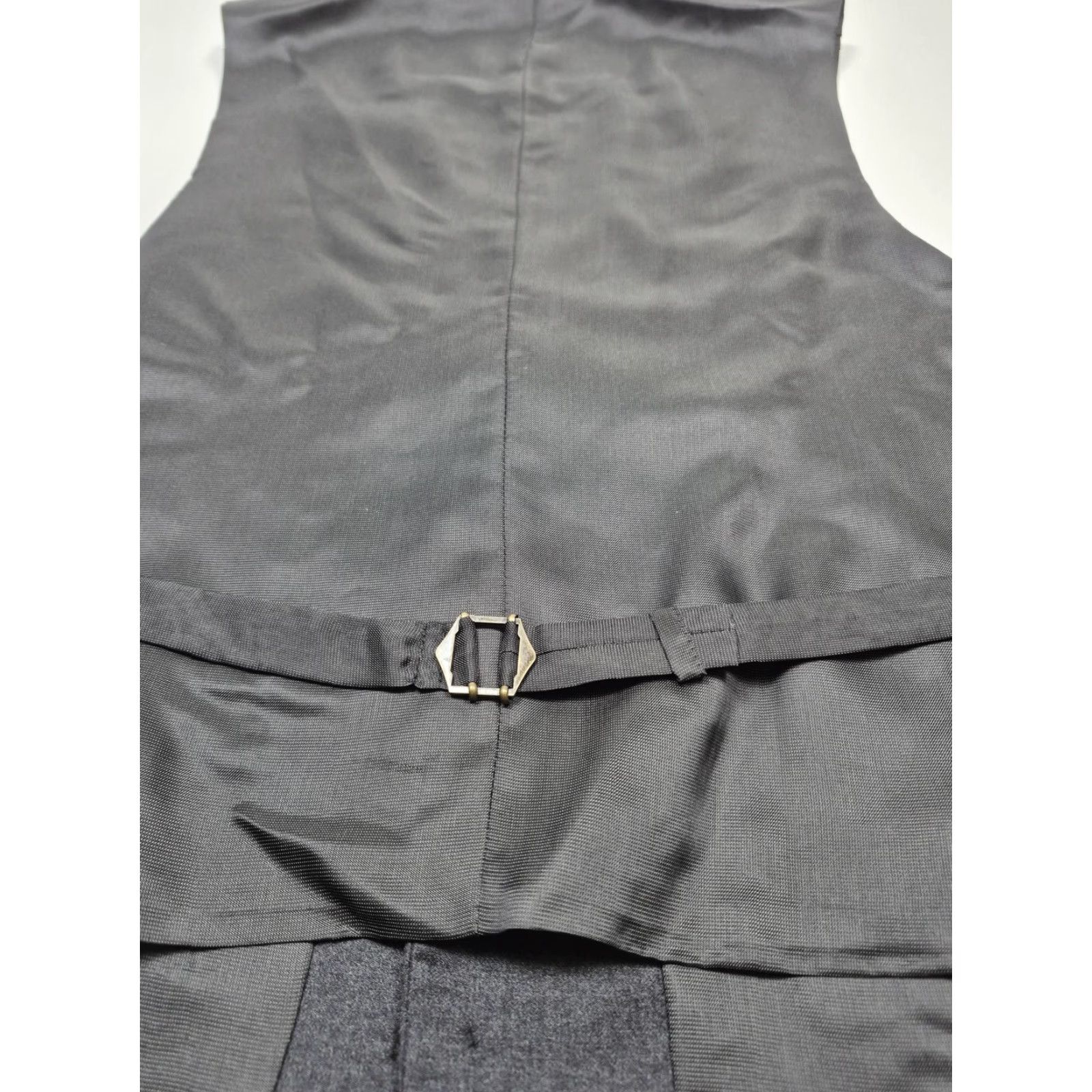 Vintage VINTAGE Michael Michael Kors Dress Vest Mens Gray Wool 5 Button Belted 3 Piece NWT 46 Waist 39W Solid Pattern Formal Wedding Business Mens Size US S / EU 44-46 / 1 - 5 Thumbnail