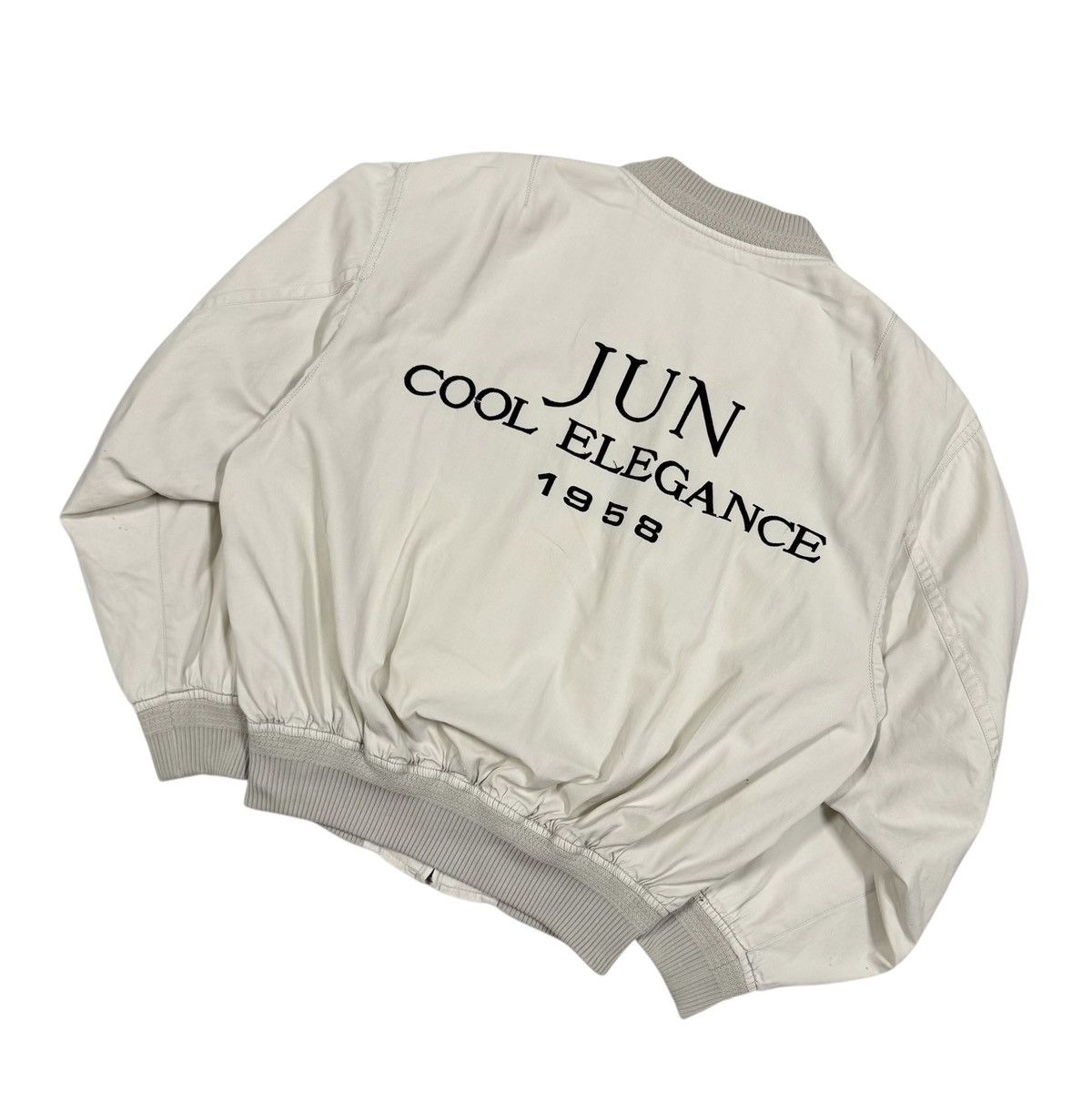 If Six Was Nine Vtg🔥Jun Men Designer Embroidery *JUN COOL ELEGANCE*Bomber Size US M / EU 48-50 / 2 - 12 Thumbnail
