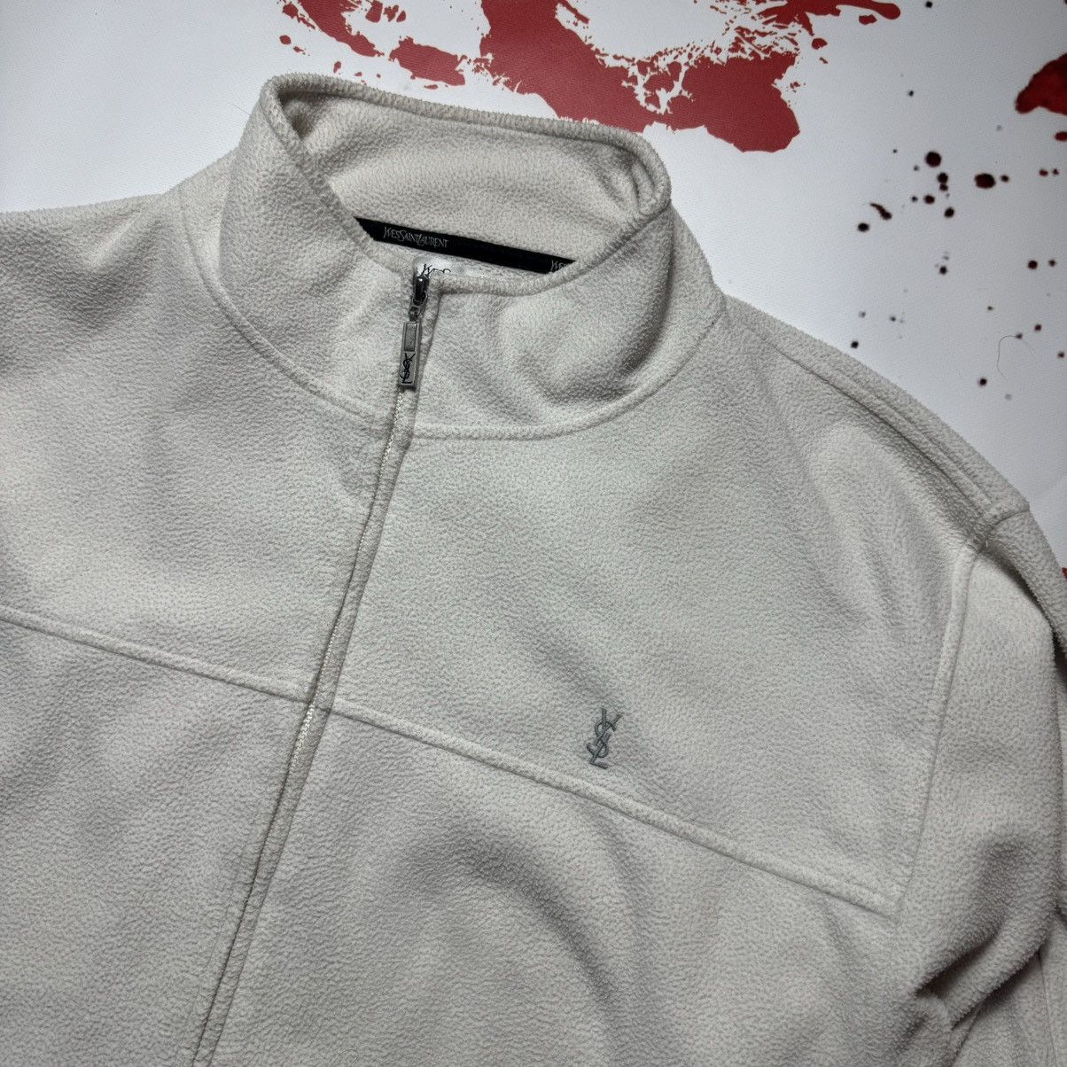 Yves Saint Laurent vintage fleece yves saint laurent big logo rare zip hoodie Size US XL / EU 56 / 4 - 2 Thumbnail