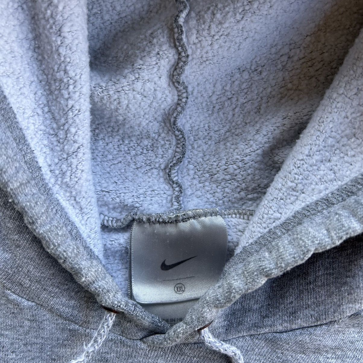 Nike × Vintage Vintage Distressed Stained Nike Center Logo Grey Hoodie Size US XXL / EU 58 / 5 - 7 Thumbnail
