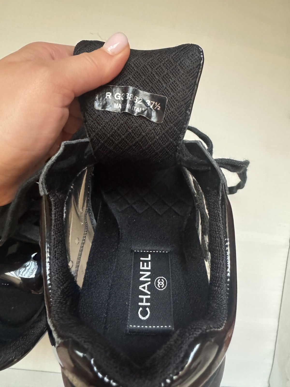 Chanel Chanel leather Transparent sneakers Size US 6.5 / IT 36.5 - 5 Thumbnail