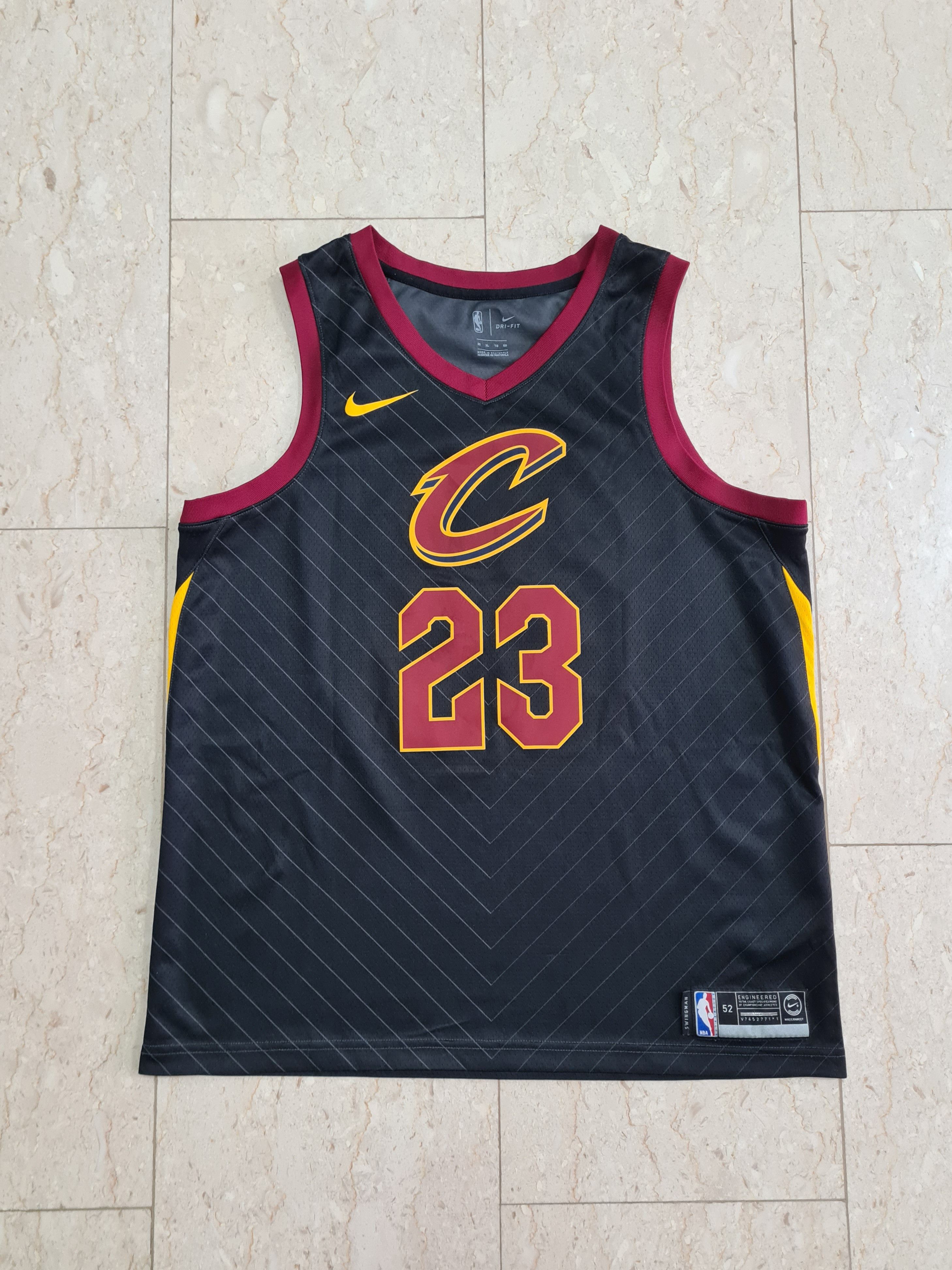 image of NBA x Nike Authentic Nike Men's Cavs Statement Edition Swingman Jersey in Black (Size XL)