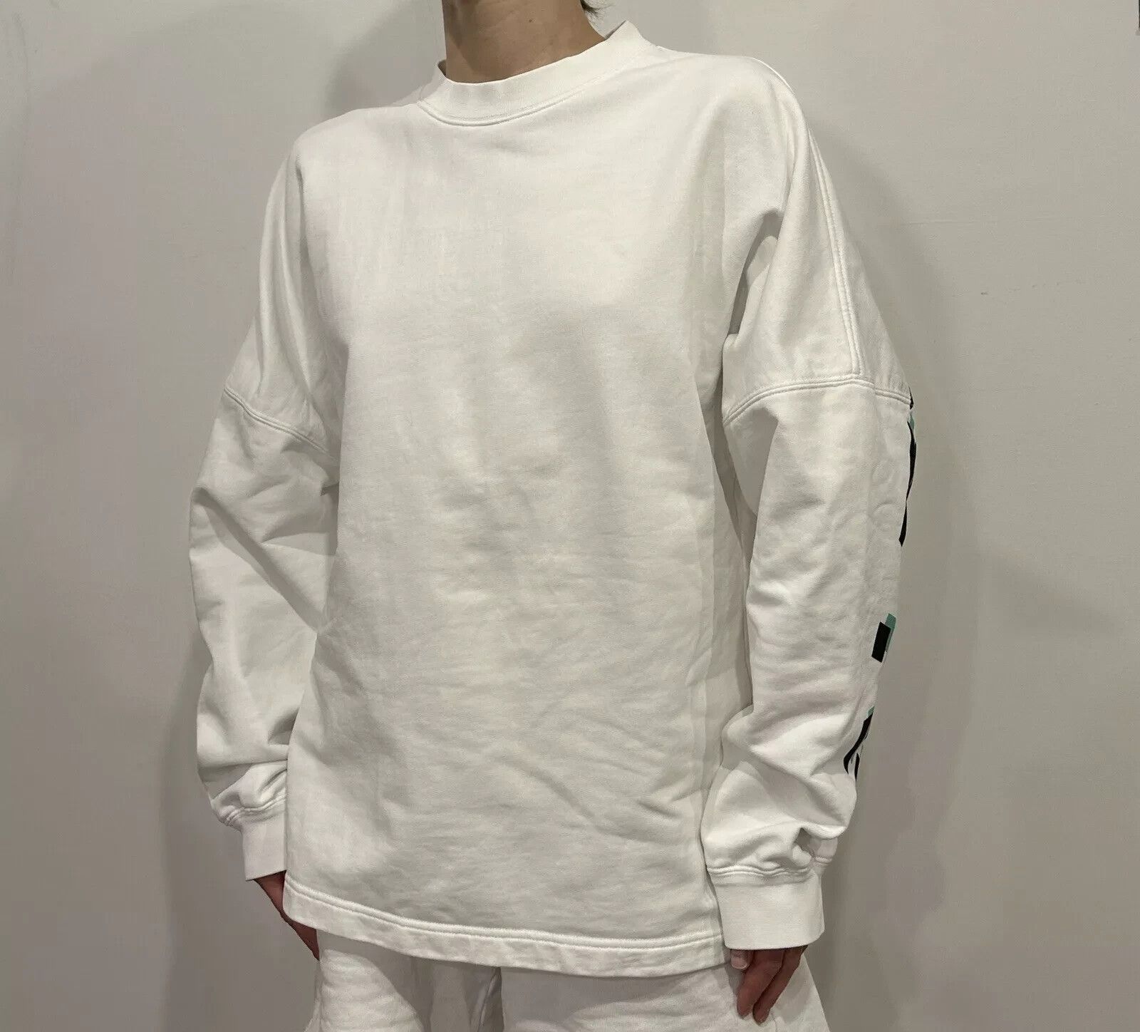 Alexander Wang T Alexander Wang Cotton Sweatshirt Back Logo White Size S Size S / US 4 / IT 40 - 2 Thumbnail