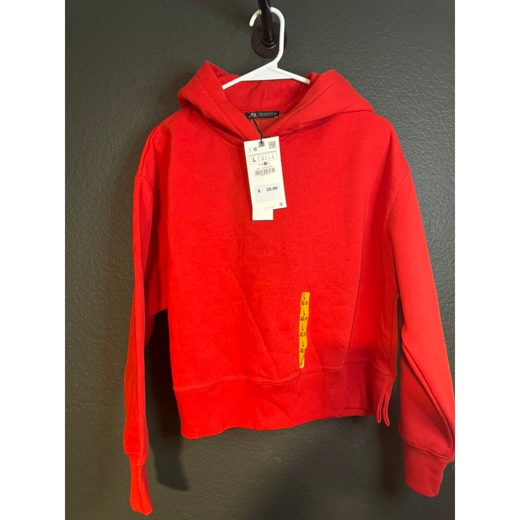 Zara Red Zara Hoodie W size large Grailed