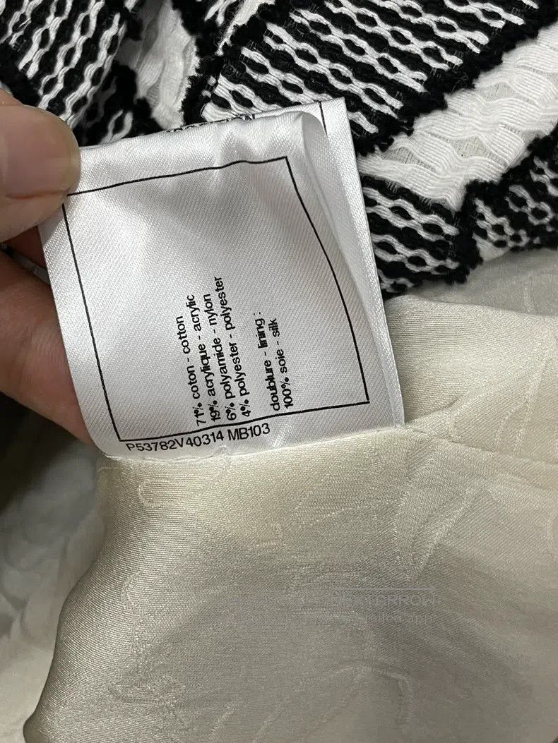 Chanel Chanel Black and white colour block geometric printed jack Size XS / US 0-2 / IT 36-38 - 7 Thumbnail