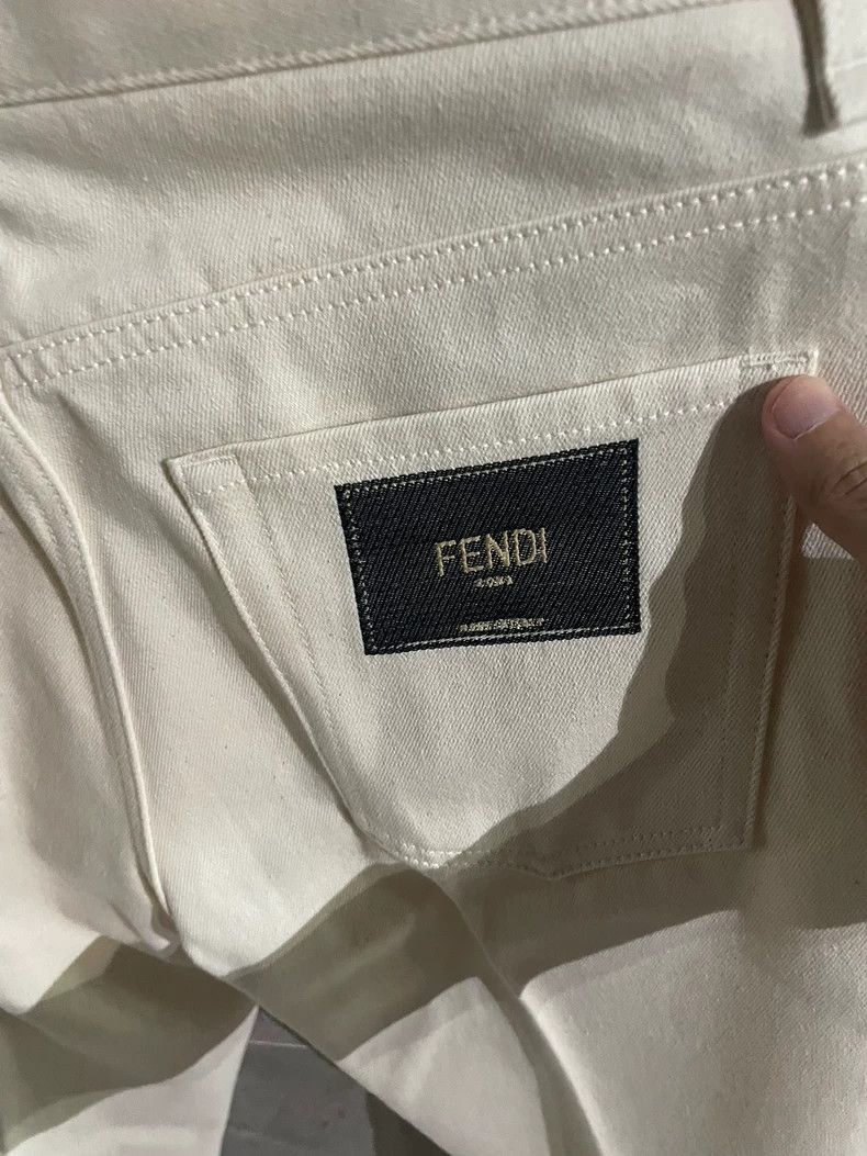 Fendi Fendi White Jean Pants New Size 31 Size US 31 - 6 Thumbnail