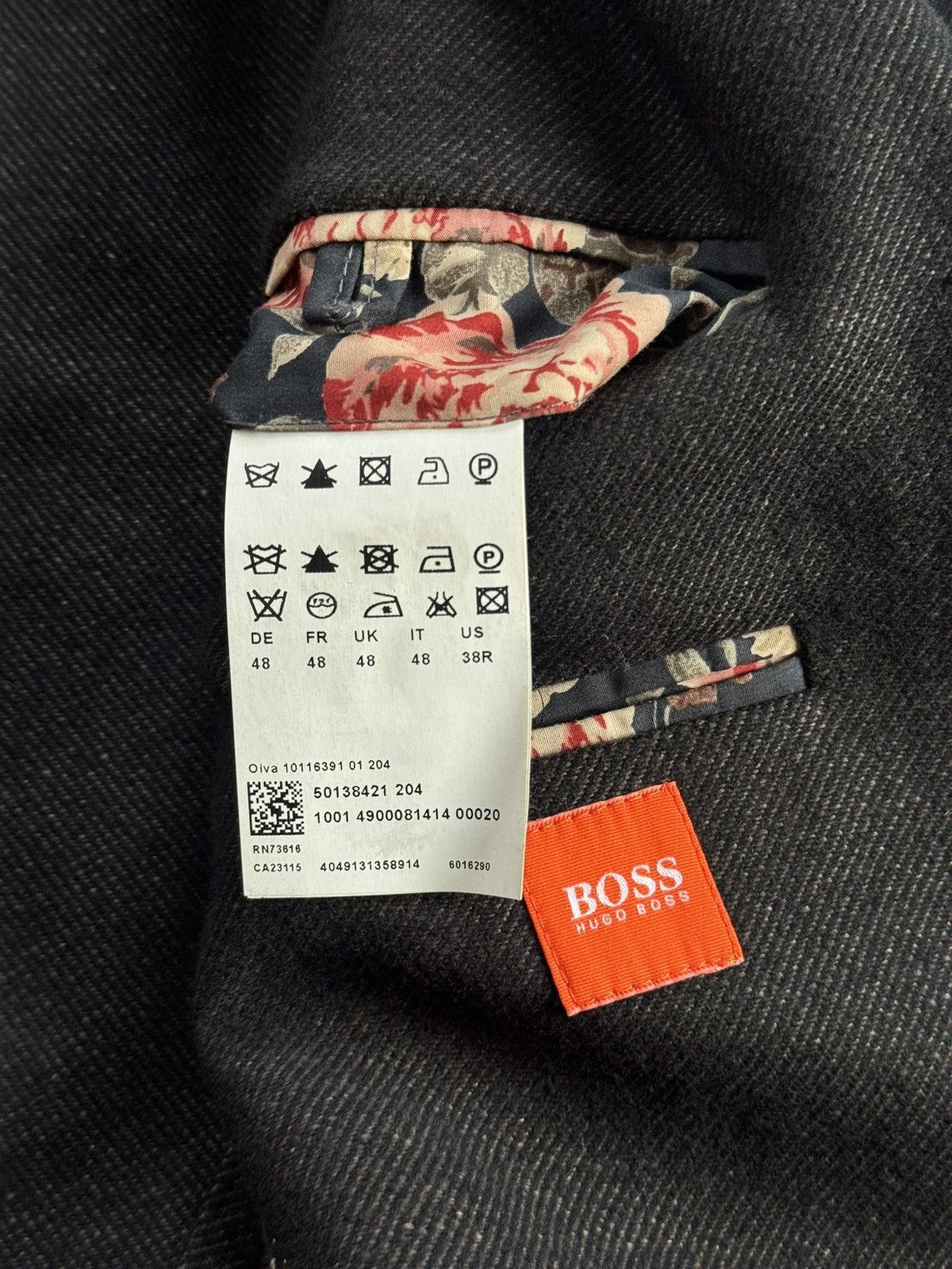Hugo Boss Hugo Boss IT48/US38R blazer button up light jacket casual Size 38R - 11 Thumbnail