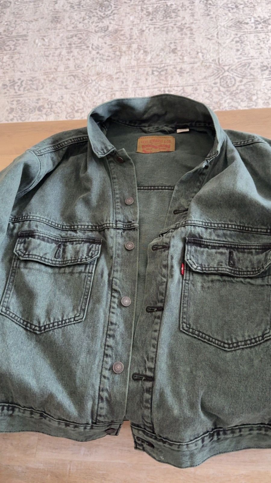 Levi's Green Levis denim jacket Large Size US L / EU 52-54 / 3 - 1 Thumbnail