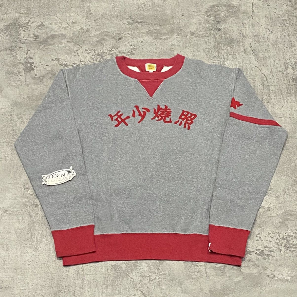 Bape Teriyaki Boyz Gray Red Sweatshirt