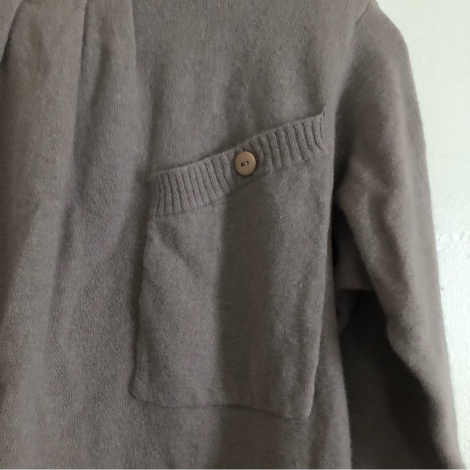 Anne Klein Vintage Anne Klein Wool Blend Button Mock Neck Sweater Size S / US 4 / IT 40 - 3 Thumbnail