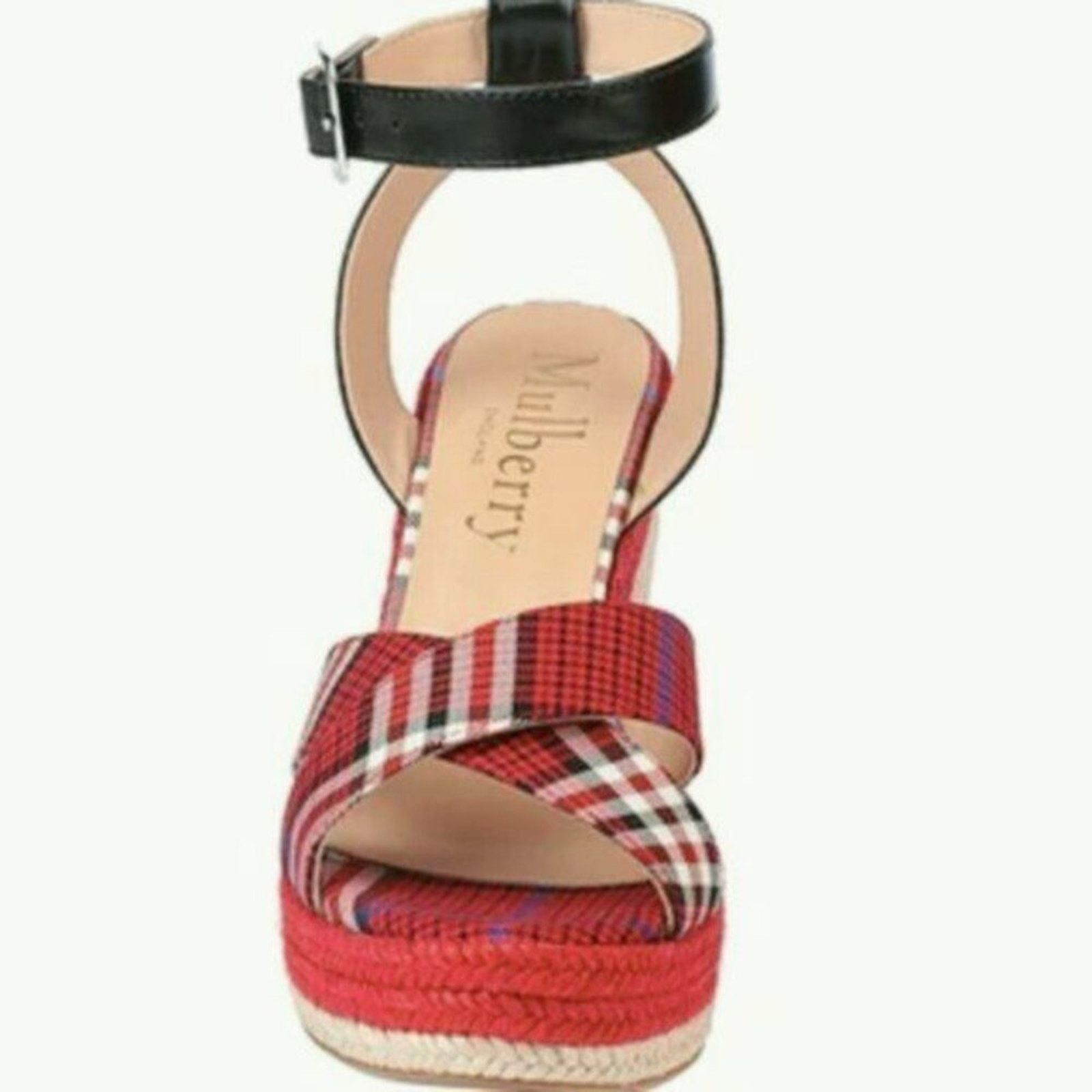 Mulberry Mulberry tartan sandals Red size 7 Size US 7 / IT 37 - 1 Thumbnail