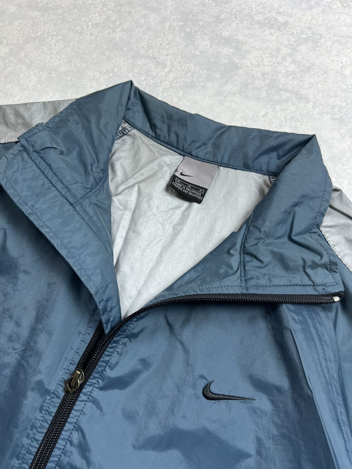 Nike 90s Nike Swoosh Vintage Y2K Oversized Nylon Jacket Size US M / EU 48-50 / 2 - 4 Thumbnail