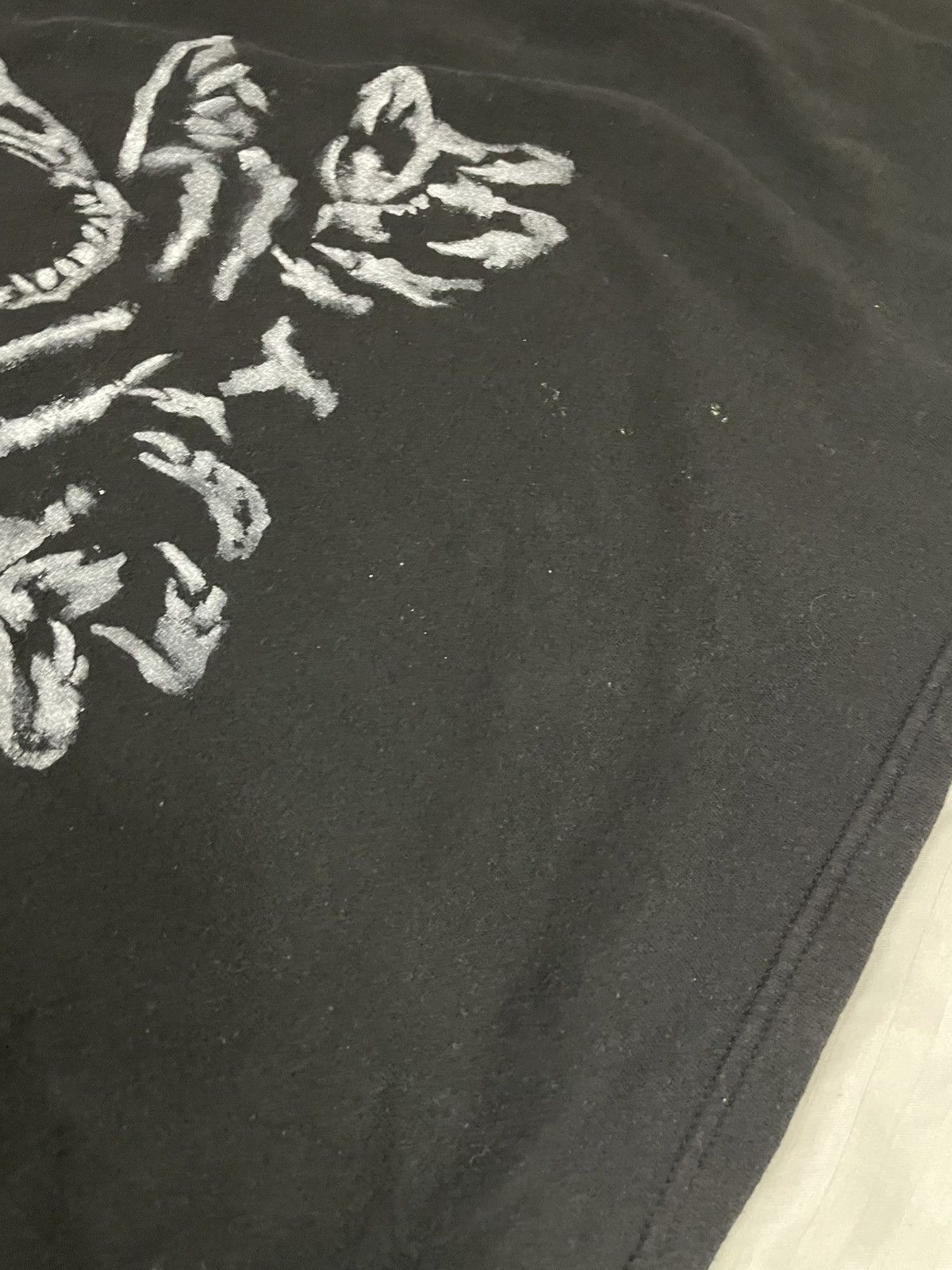 Handmade Custom Made Hand Painted Punk Skeleton Sweatshirt Anarchy Size US XL / EU 56 / 4 - 8 Thumbnail