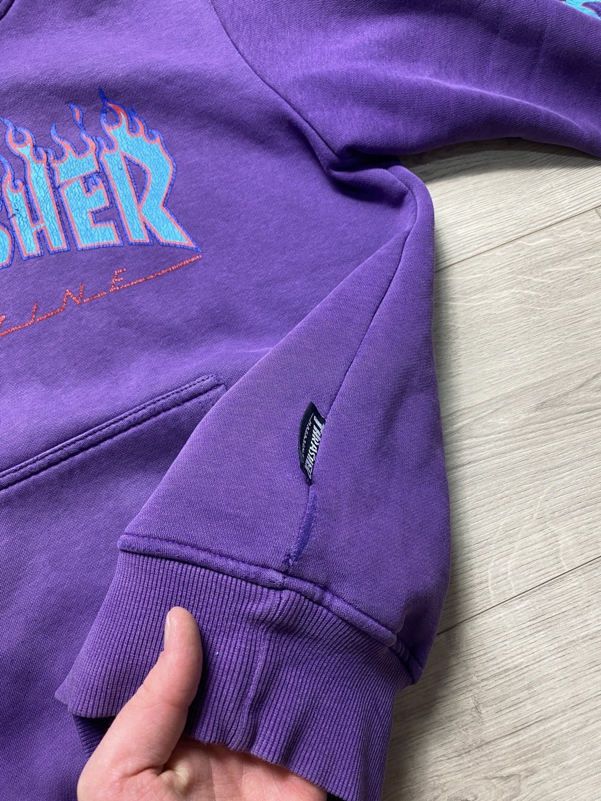 Supreme Thrasher フルジップフーディ パープル Supreme x Thrasher Multi Logo Zip Up Hooded Sweatshirt