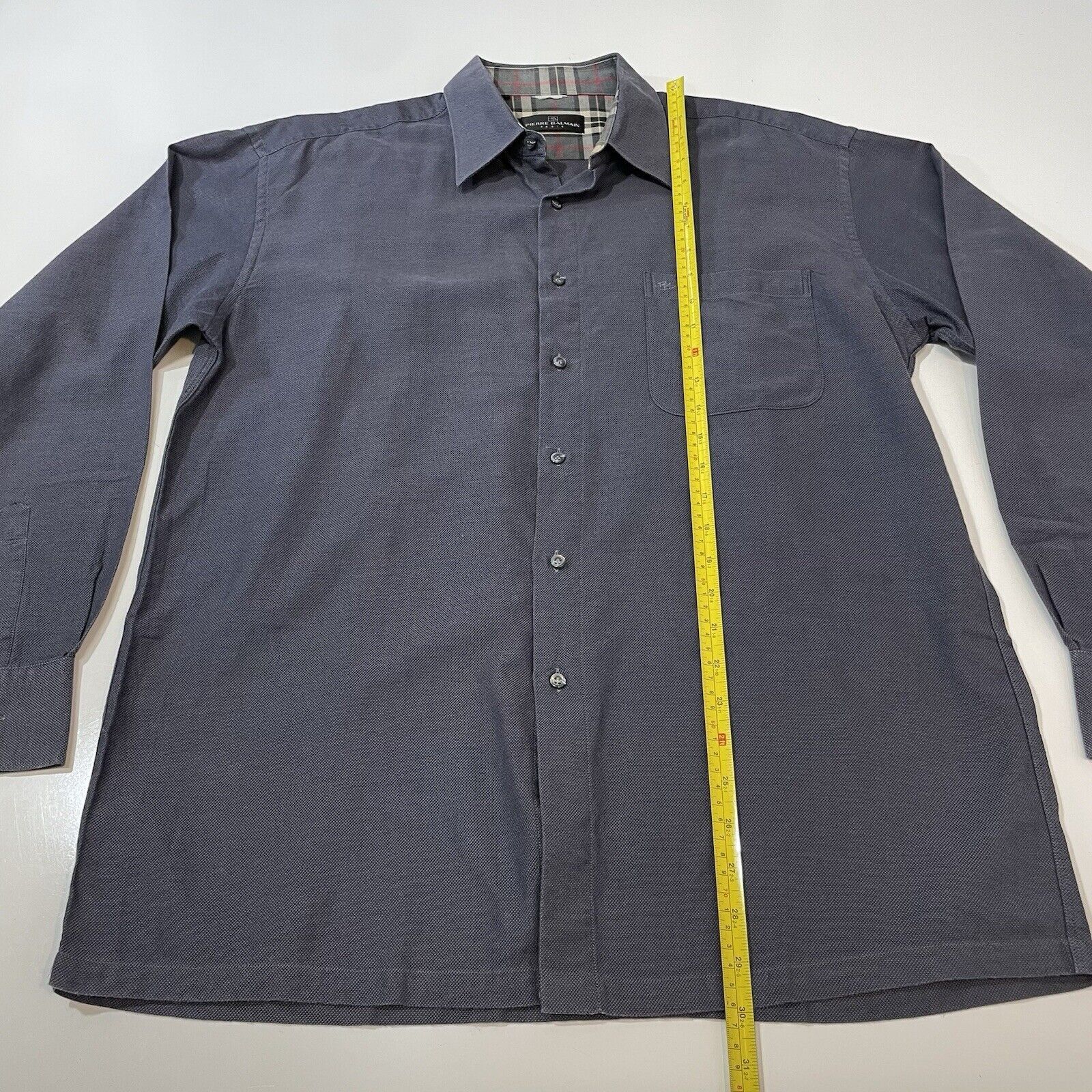 Pierre Balmain VTG Pierre Balmain Men’s Large Gray Woven Dress Shirt 42 Size US L / EU 52-54 / 3 - 4 Thumbnail