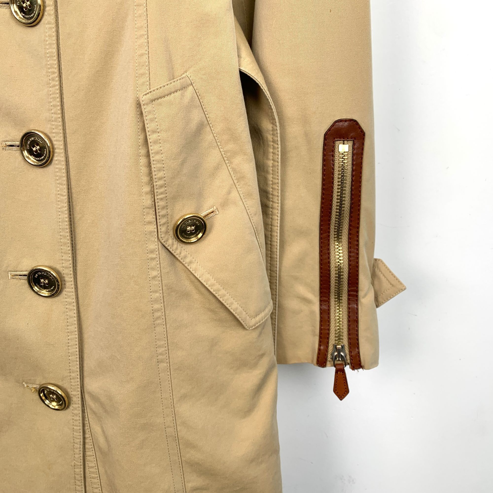 Burberry Burberry Womens Trench Coat Beige Double-Breasted Button Clo Size M / US 6-8 / IT 42-44 - 4 Thumbnail