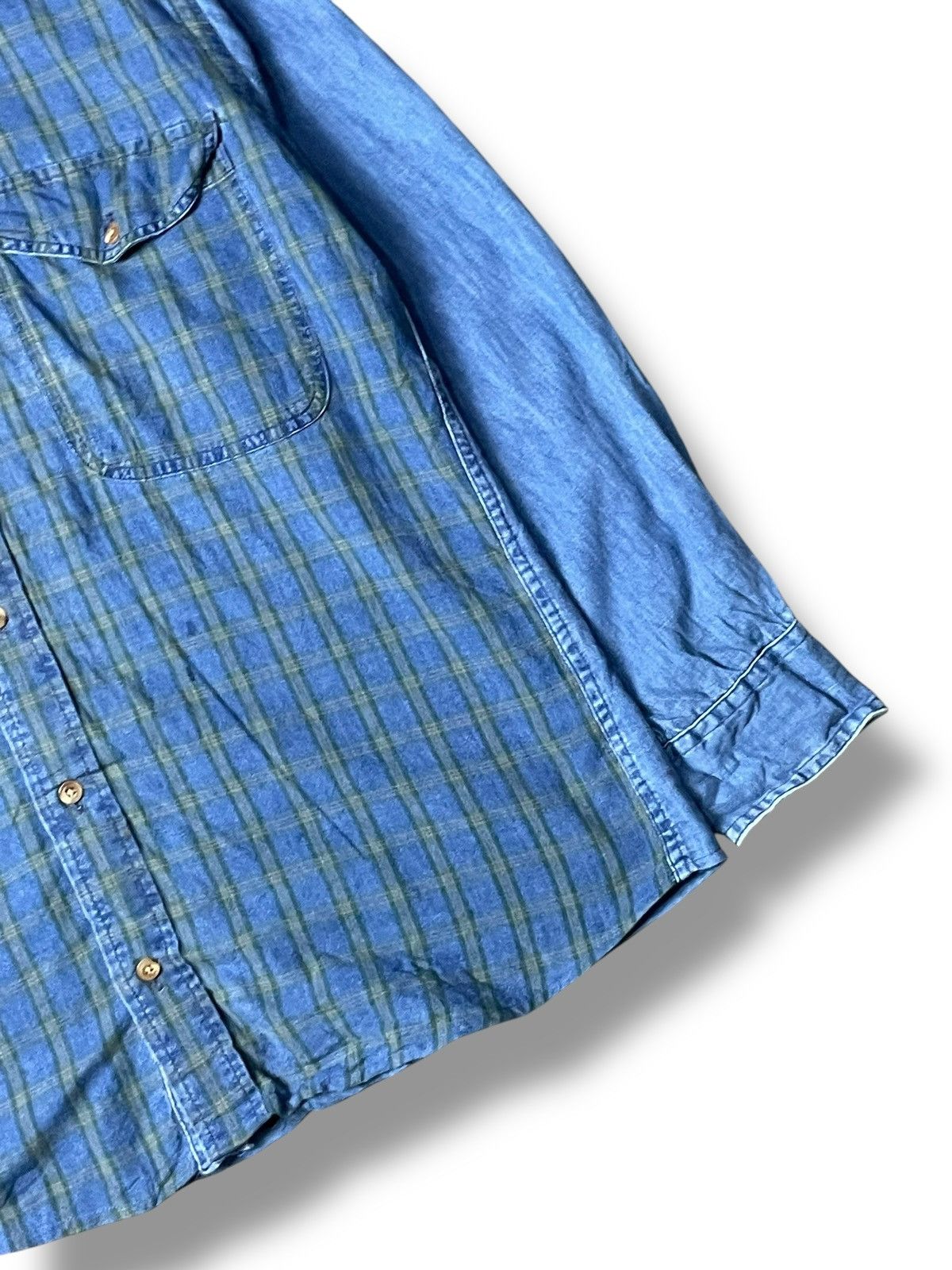 Japanese Brand × Vintage Vintage SERO Patchwork Denim Button Up Shirt(83) Size US S / EU 44-46 / 1 - 3 Thumbnail