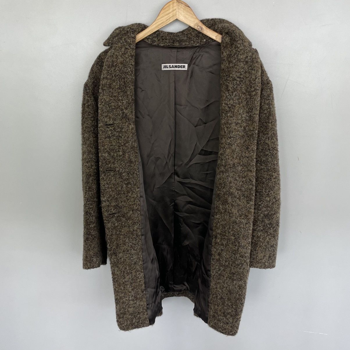 Designer × Jil Sander Wool cardi coat Jil Sander Brown wool alpaca size M Size M / US 6-8 / IT 42-44 - 15 Thumbnail
