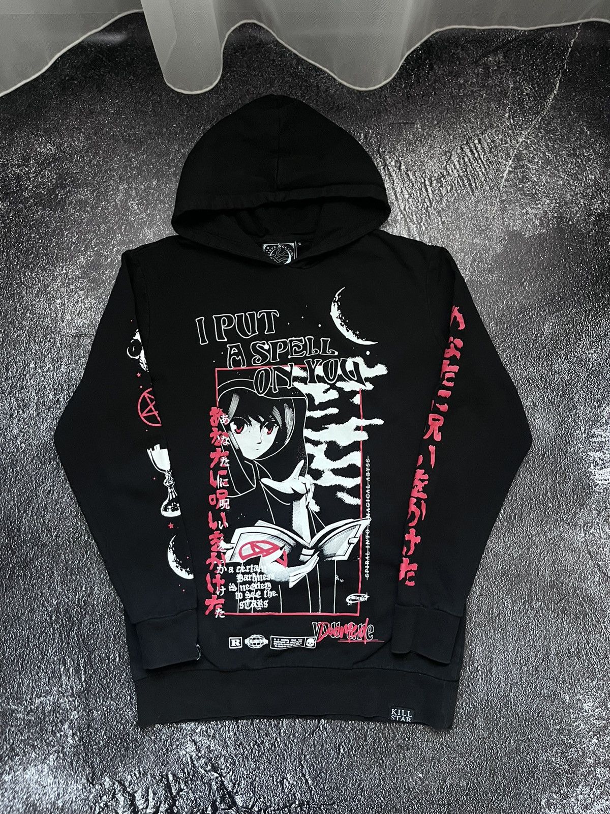 Japanese Brand Killstar You Are Doomed Anima Vintage Hoodie Y2K Black SZ S Size US S / EU 44-46 / 1 - 1 Thumbnail