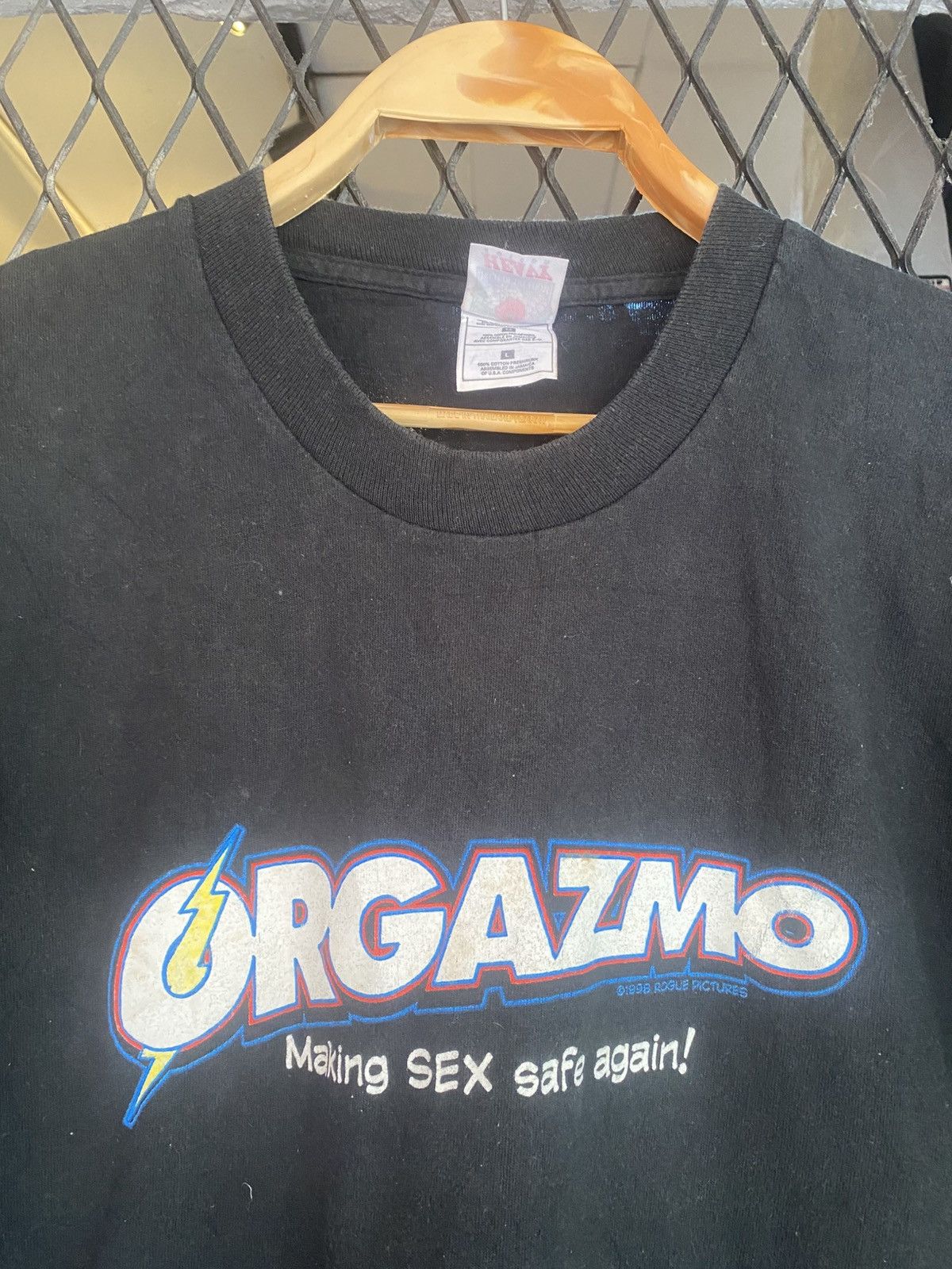 Vintage Vtg Late 90s Promo Orgazmo Movie T shirt Size US L / EU 52-54 / 3 - 1 Thumbnail