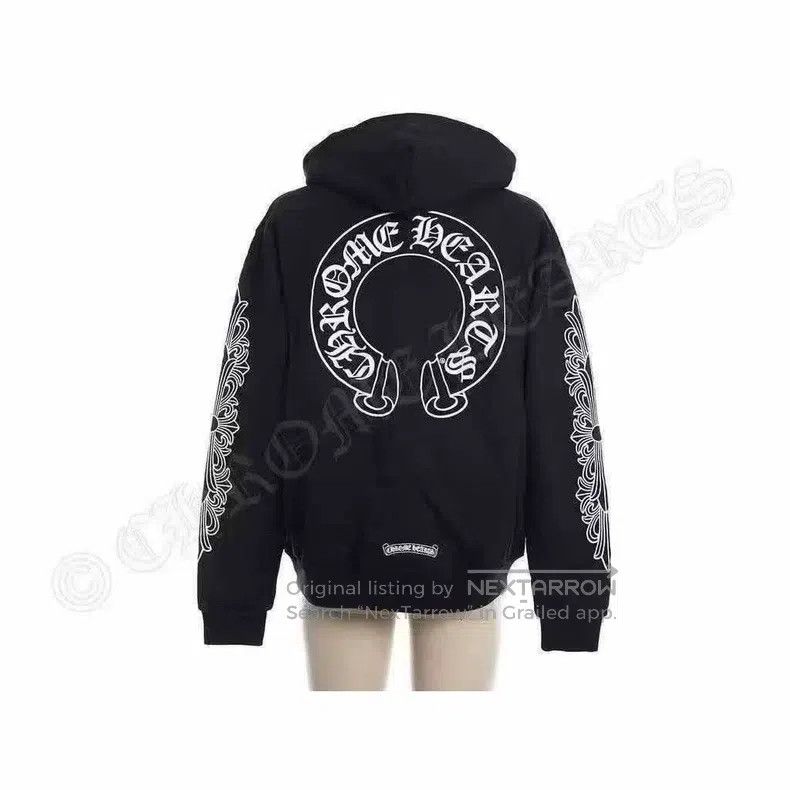 Chrome Hearts CHROME HEARTS Size L Black vine flower arm zipper hoodie Size US L / EU 52-54 / 3 - 2 Thumbnail