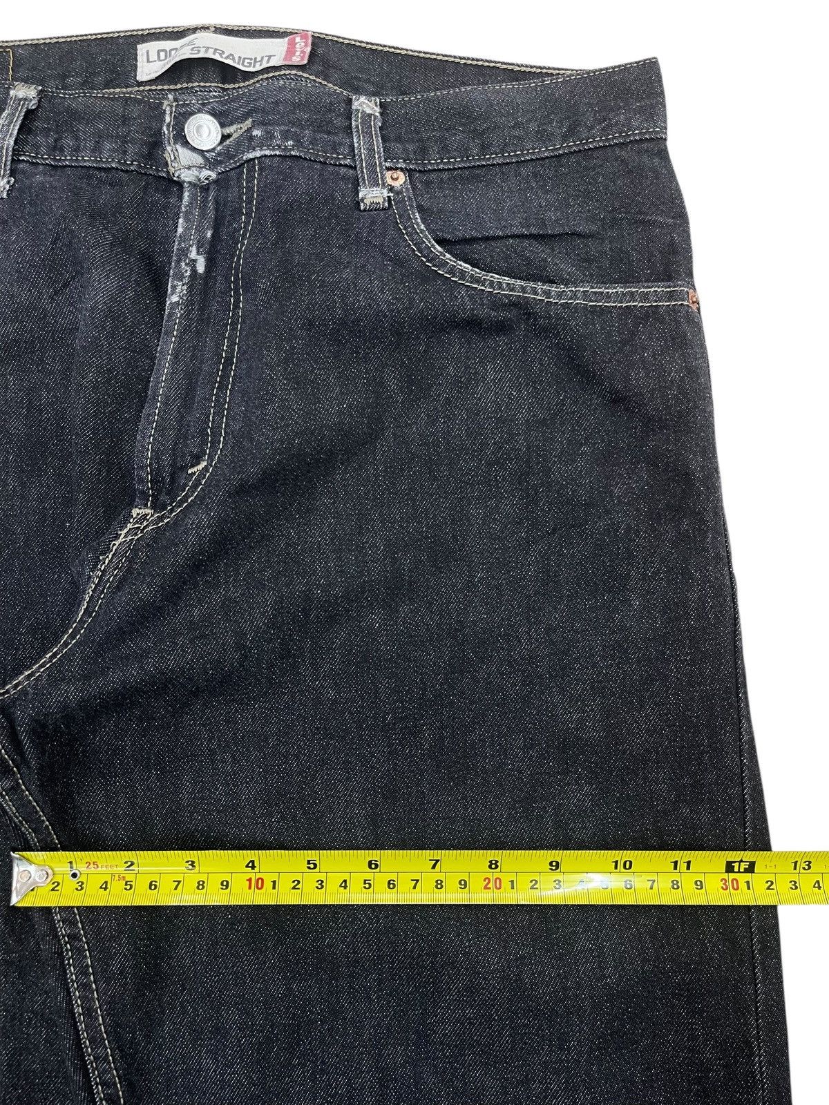 Levi's Levi’s Blue Denim Loose Straight Leg Jeans Size US 35 - 7 Thumbnail