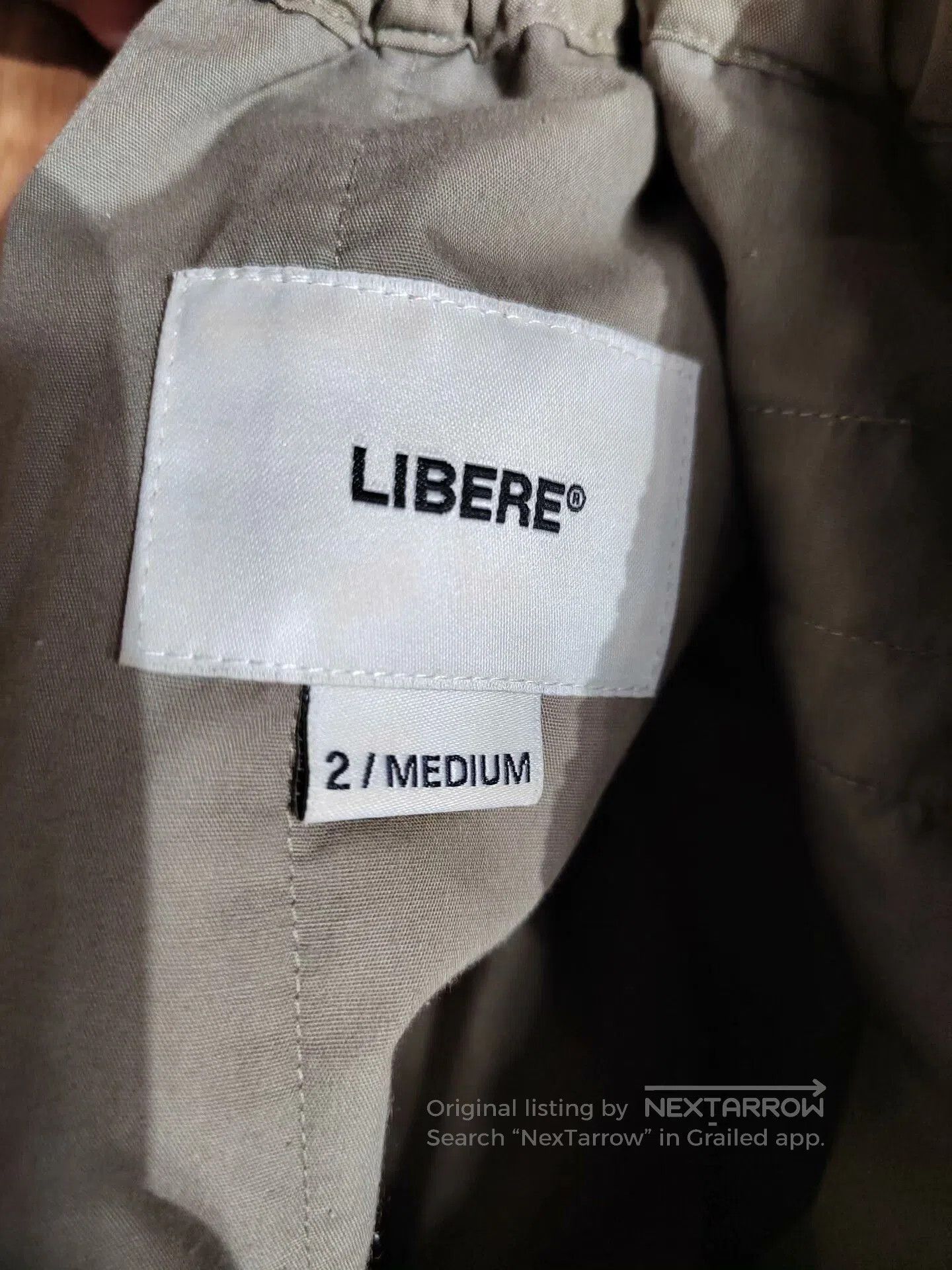 Japanese Brand LIBERE Casual Work Trousers in Khaki. Size US 28 / EU 44 - 4 Thumbnail