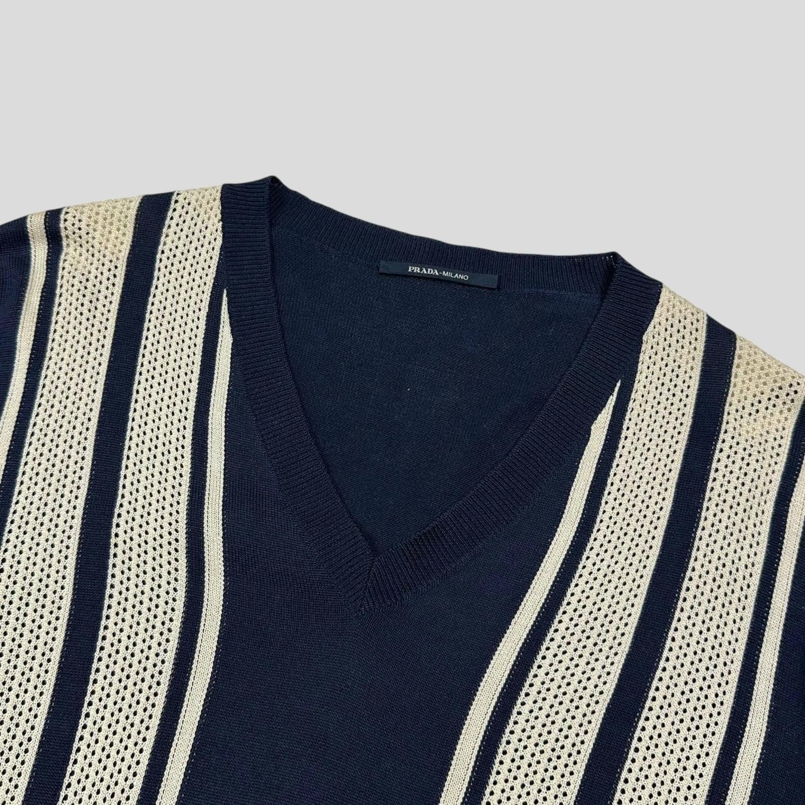 Prada Prada Milano 2014 Superfine Silk Mesh Bowling Cardigan - M Size US M / EU 48-50 / 2 - 3 Thumbnail