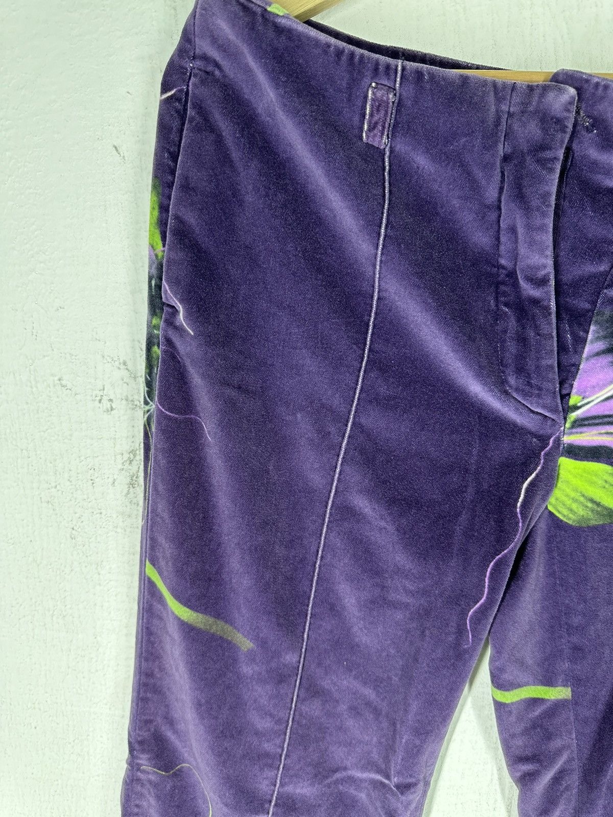 Versace Versus Versace Purple Floral Jeans Couture Size 24" / US 00 / IT 34 - 2 Thumbnail